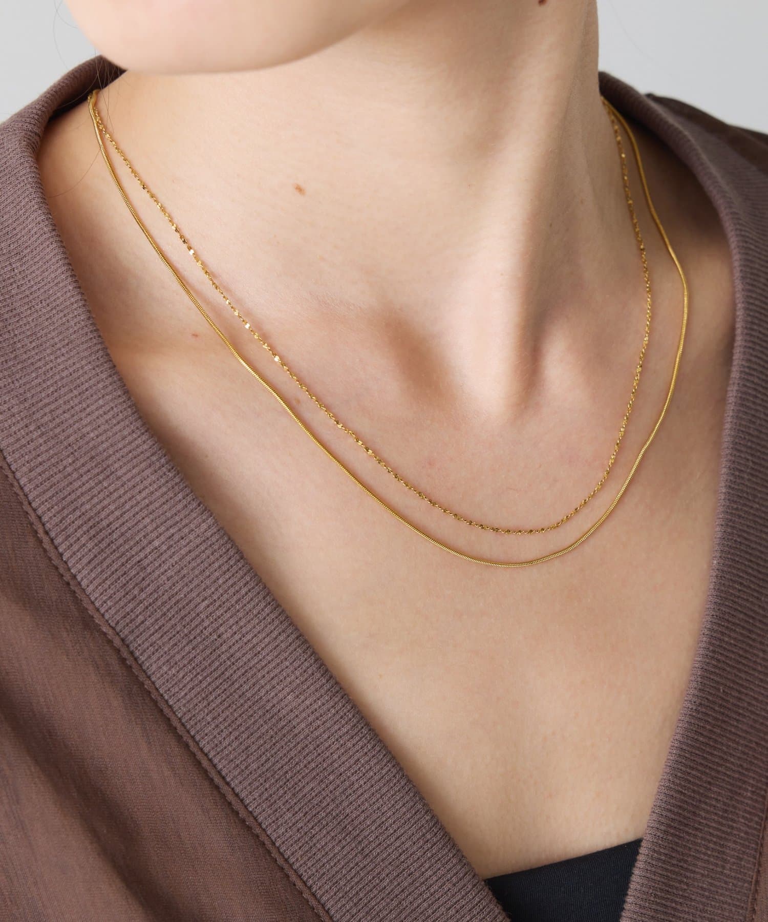 COLLAGE GALLARDAGALANTE(コラージュ ガリャルダガランテ) 【PAPILLONNER/パピヨネ】レイヤードステンレスネックレス