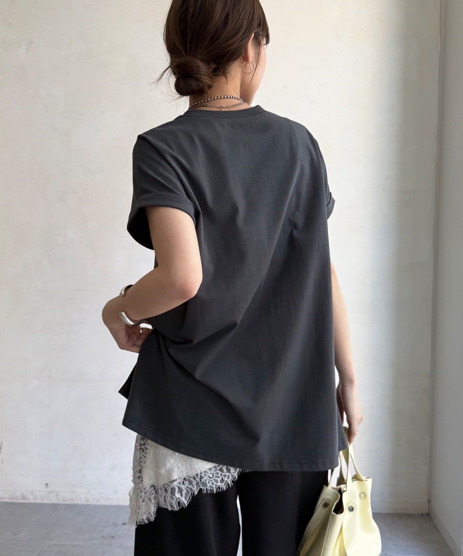DOUDOU(ドゥドゥ) 接触冷感2WAYフロッキーロゴTEE
