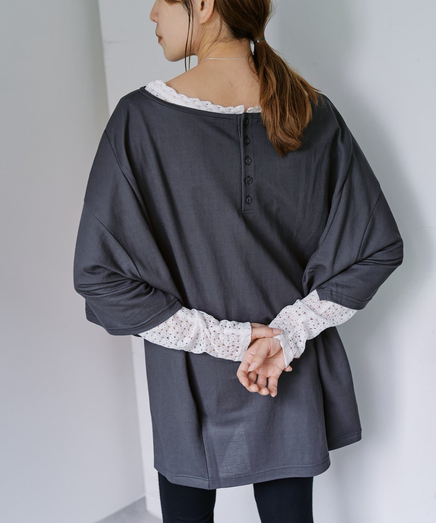 SHENERY(シーナリー) 2WAYヘンリーBIGTee