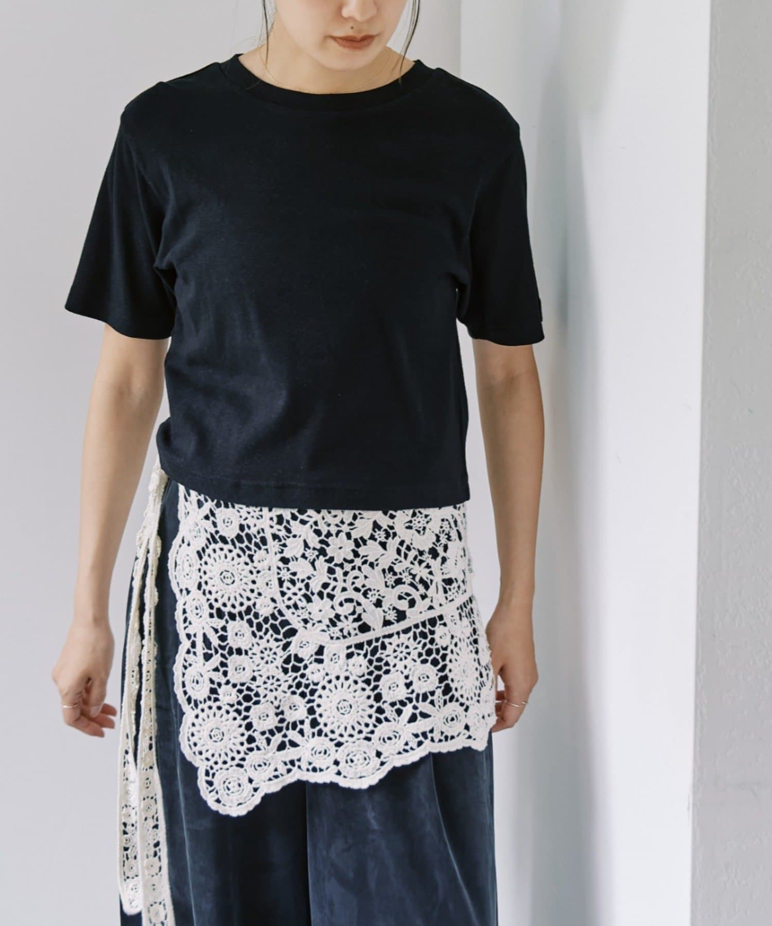 SHENERY(シーナリー) スラブコットンチビTee