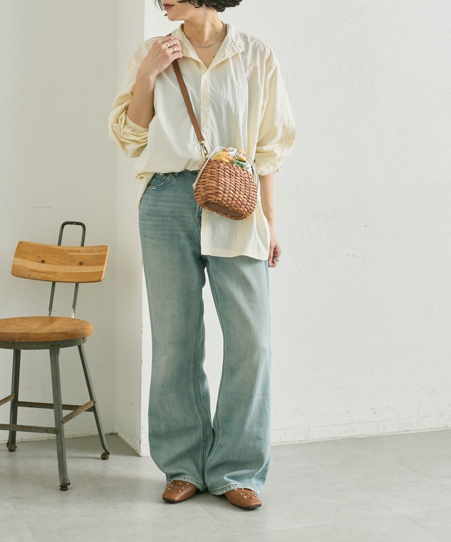 ear PAPILLONNER(イア パピヨネ) 【Bruno Rossi（ブルーノロッシ）】ear別注フルーツ柄ミニバッグ