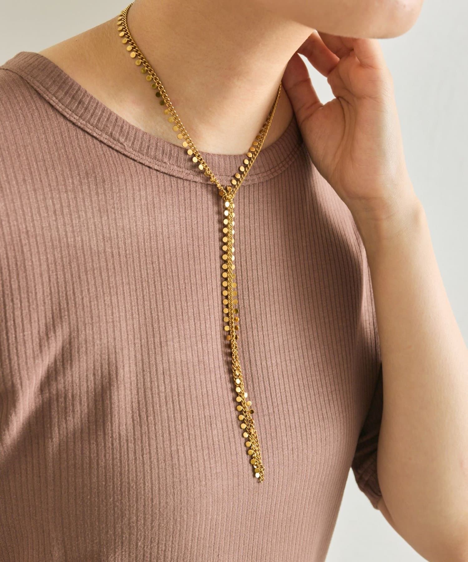 ear PAPILLONNER(イア パピヨネ) 【ELI ON EAR(エリオンイヤー】メタルパーツネックレス