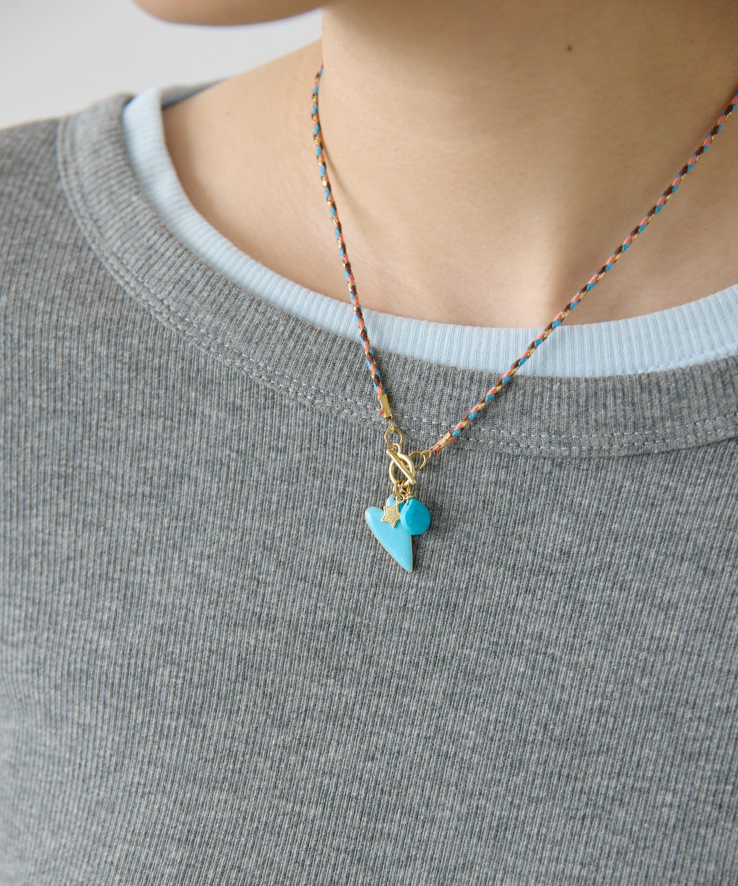 ear PAPILLONNER(イア パピヨネ) 【ELI ON EAR(エリオンイヤー】ハートモチーフネックレス