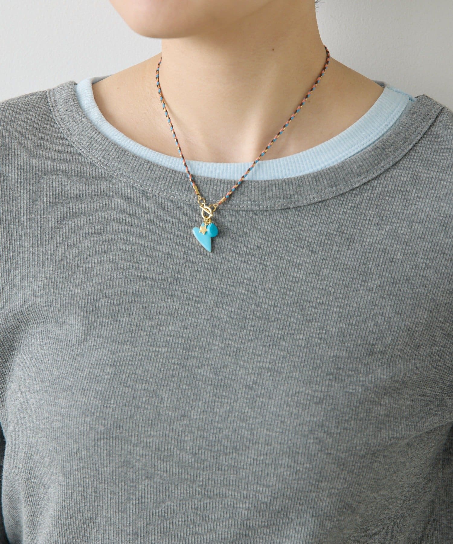 ear PAPILLONNER(イア パピヨネ) 【ELI ON EAR(エリオンイヤー】ハートモチーフネックレス