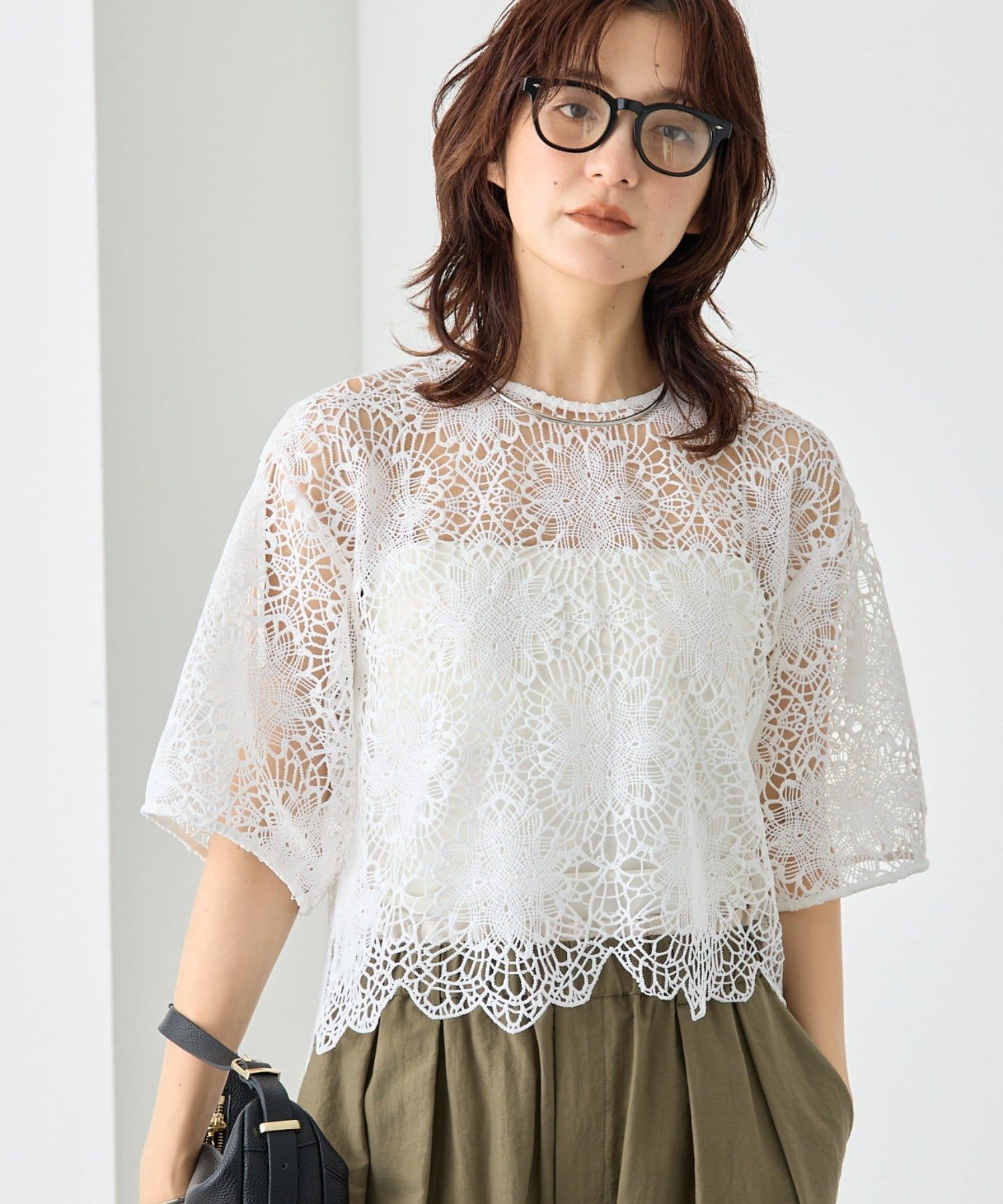 RIVE DROITE(リヴドロワ) 予約【主役級ブラウス】スカラップレースブラウス