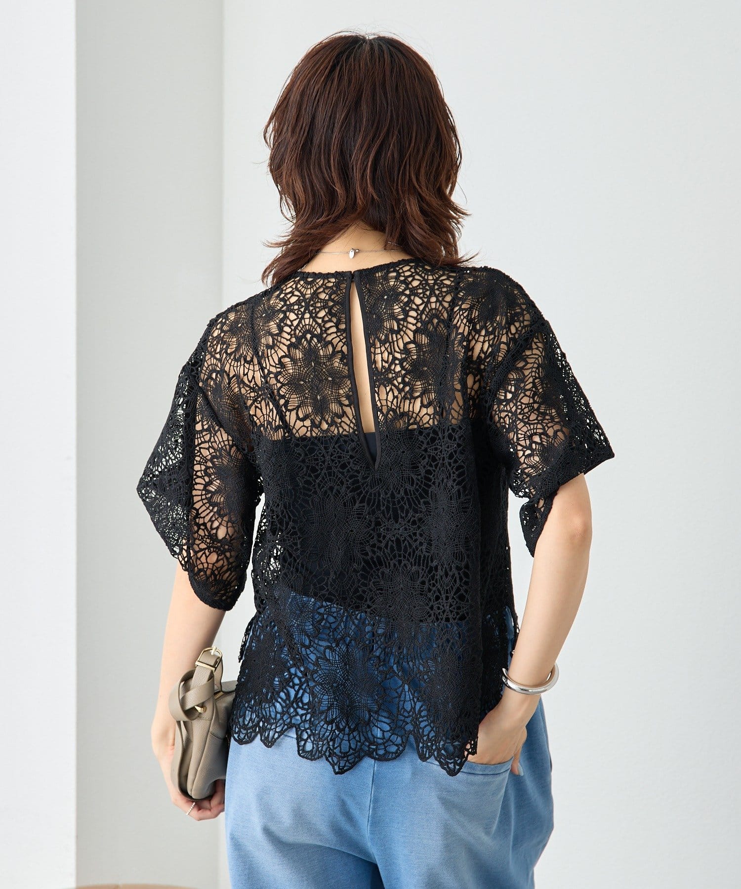 RIVE DROITE(リヴドロワ) 予約【主役級ブラウス】スカラップレースブラウス