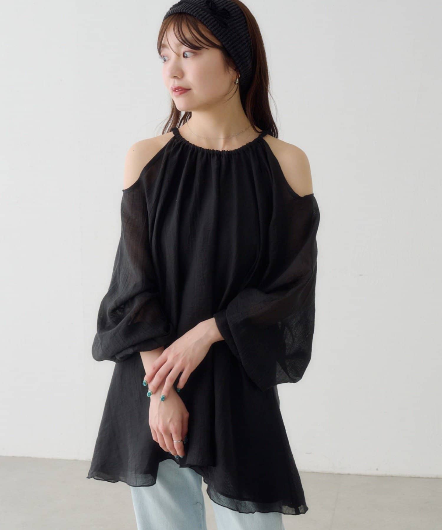 Kastane(カスタネ) 【WEB先行/S.Lサイズ展開】カットアウトブラウス