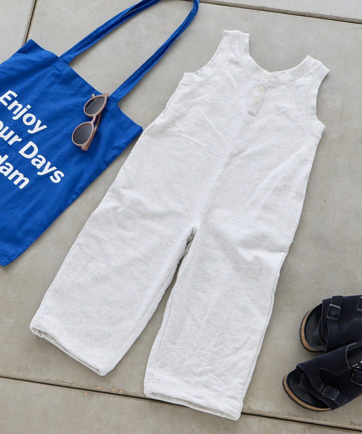 CIAOPANIC TYPY(チャオパニックティピー) 【KIDS】裾ドロスト裏毛ヘンリーオールインワン