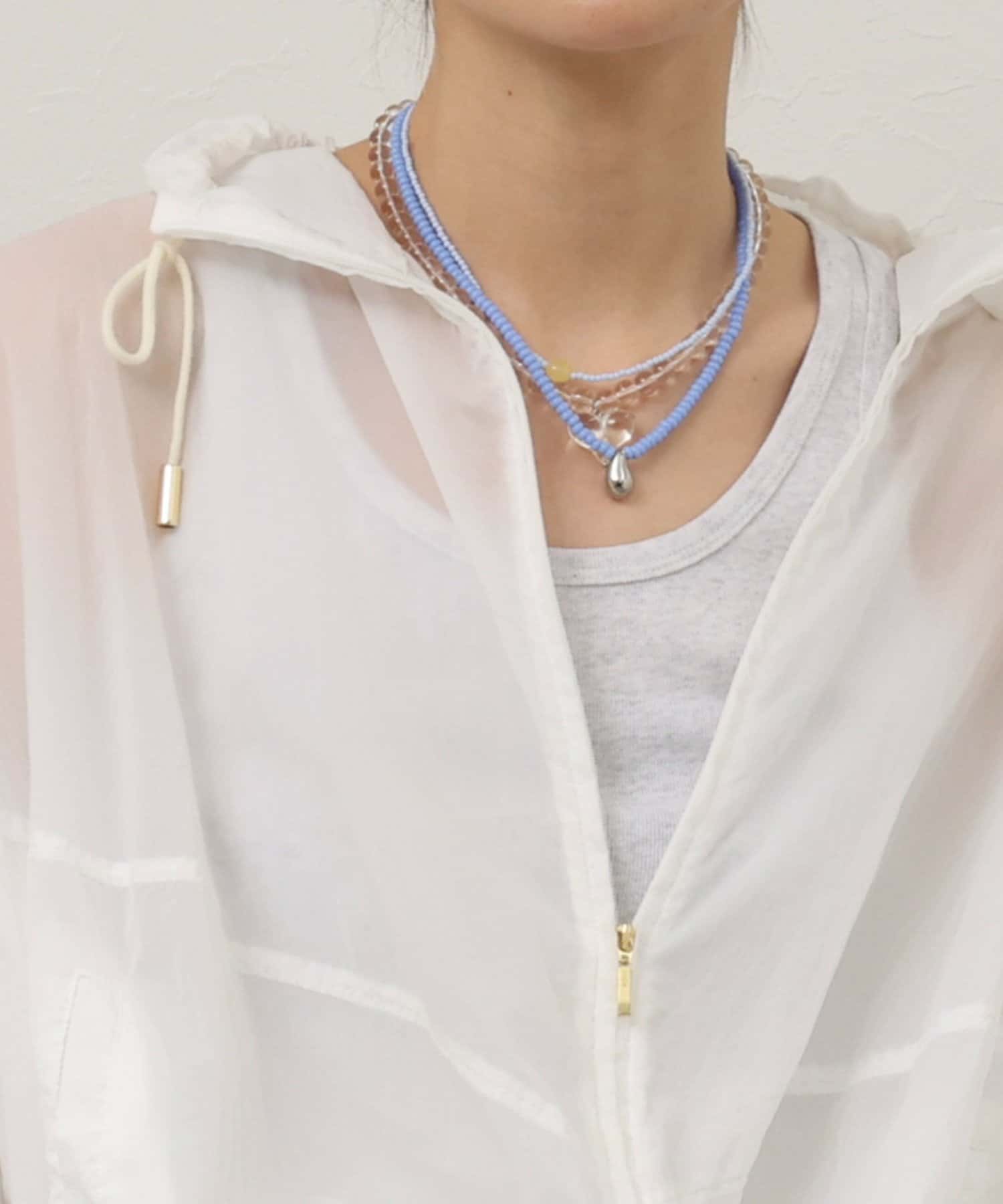 NOLLEY'S(ノーリーズ) 【MAQWEL/マクウェル】ドロップトップビーズネックレス