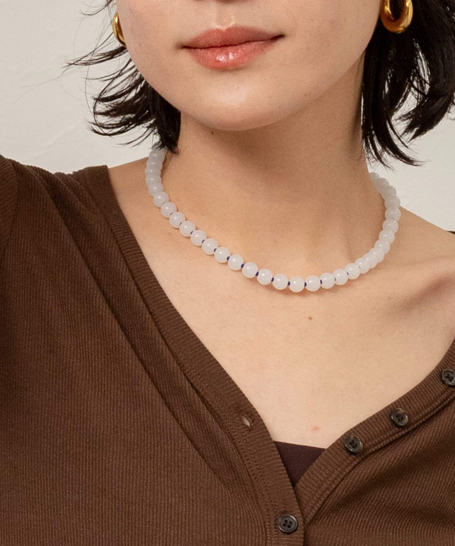 NOLLEY'S(ノーリーズ) 【MAQWEL/マクウェル】ツートンビーズネックレス