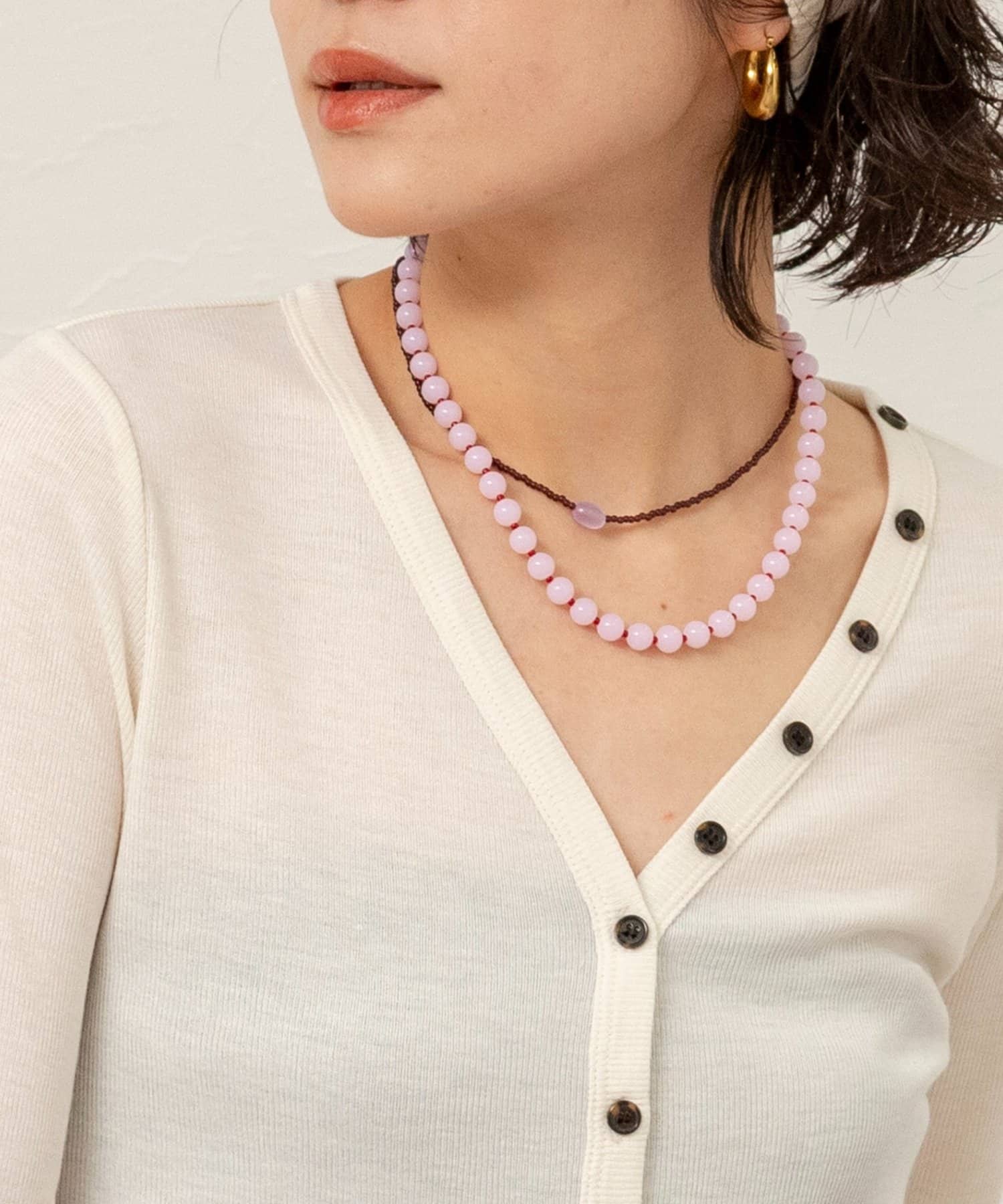 NOLLEY'S(ノーリーズ) 【MAQWEL/マクウェル】ツートンビーズネックレス