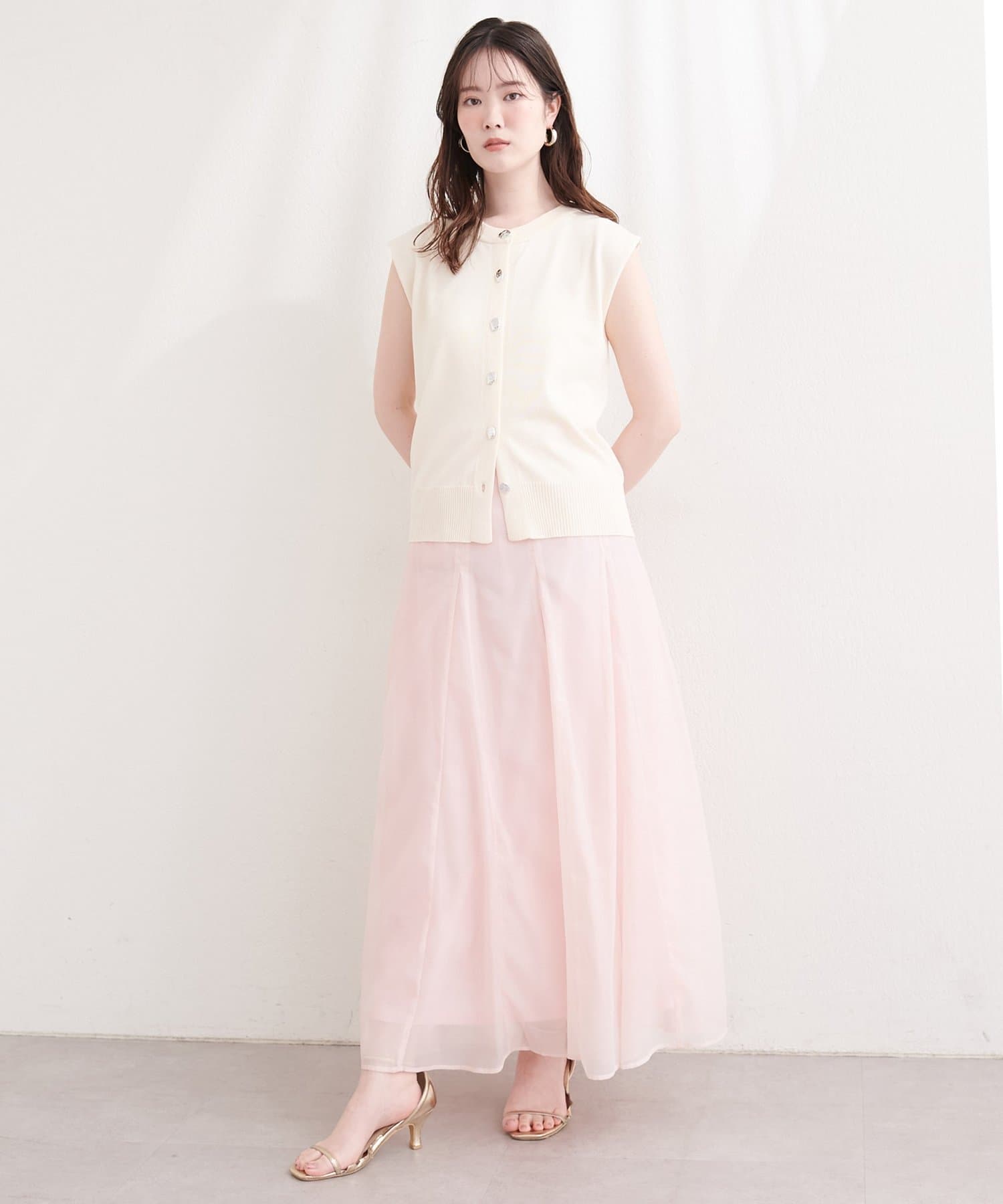 natural couture(ナチュラルクチュール) シアープリントスカート