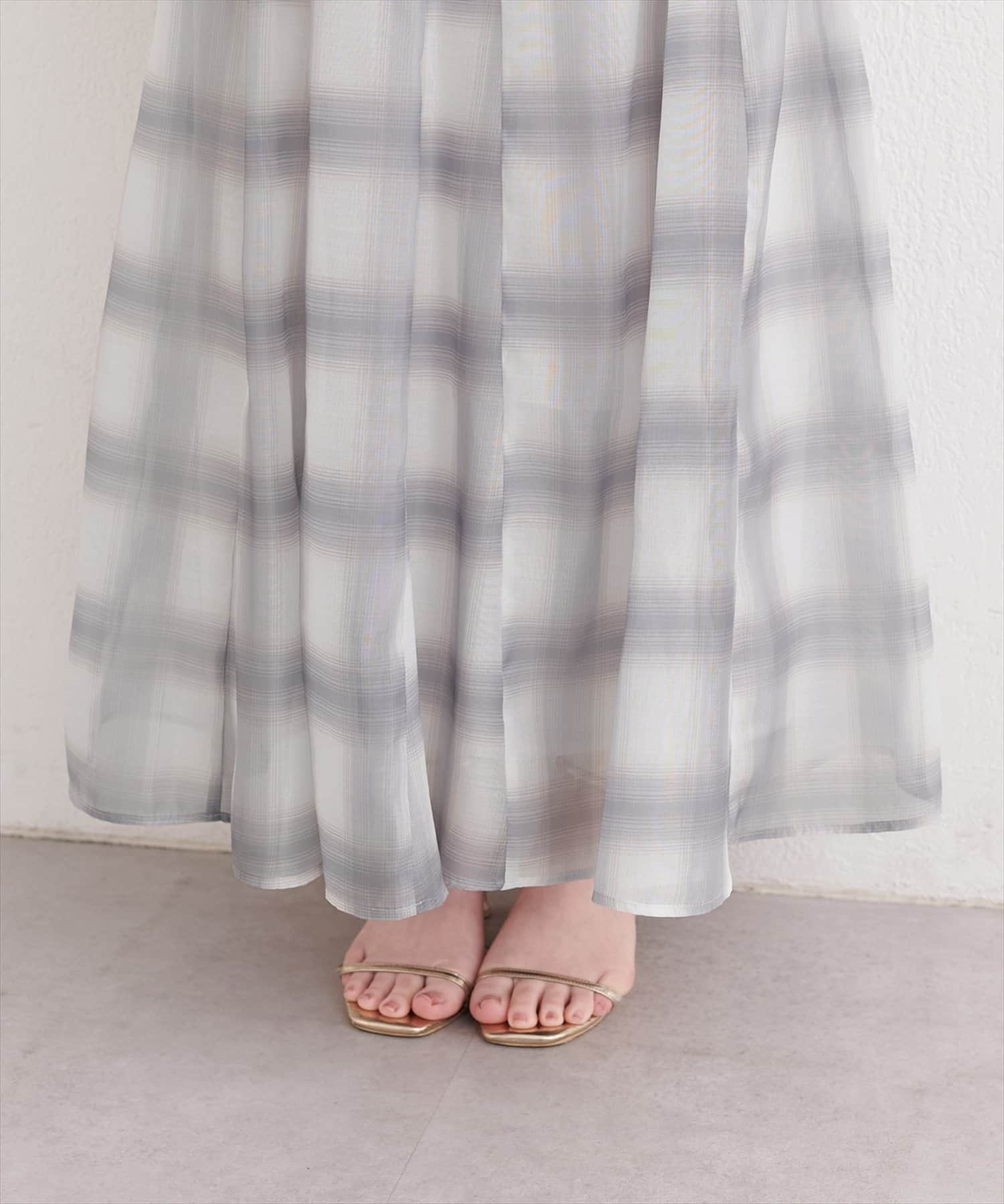 natural couture(ナチュラルクチュール) シアープリントスカート