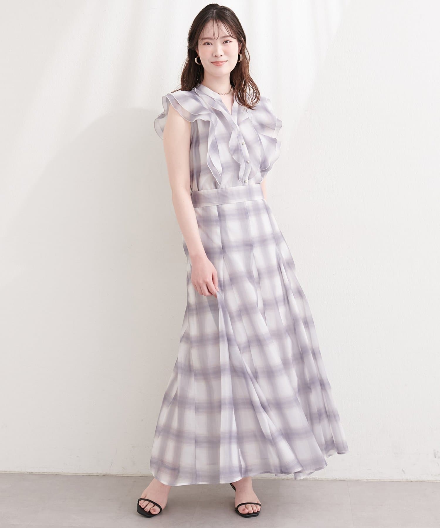 natural couture(ナチュラルクチュール) シアープリントスカート