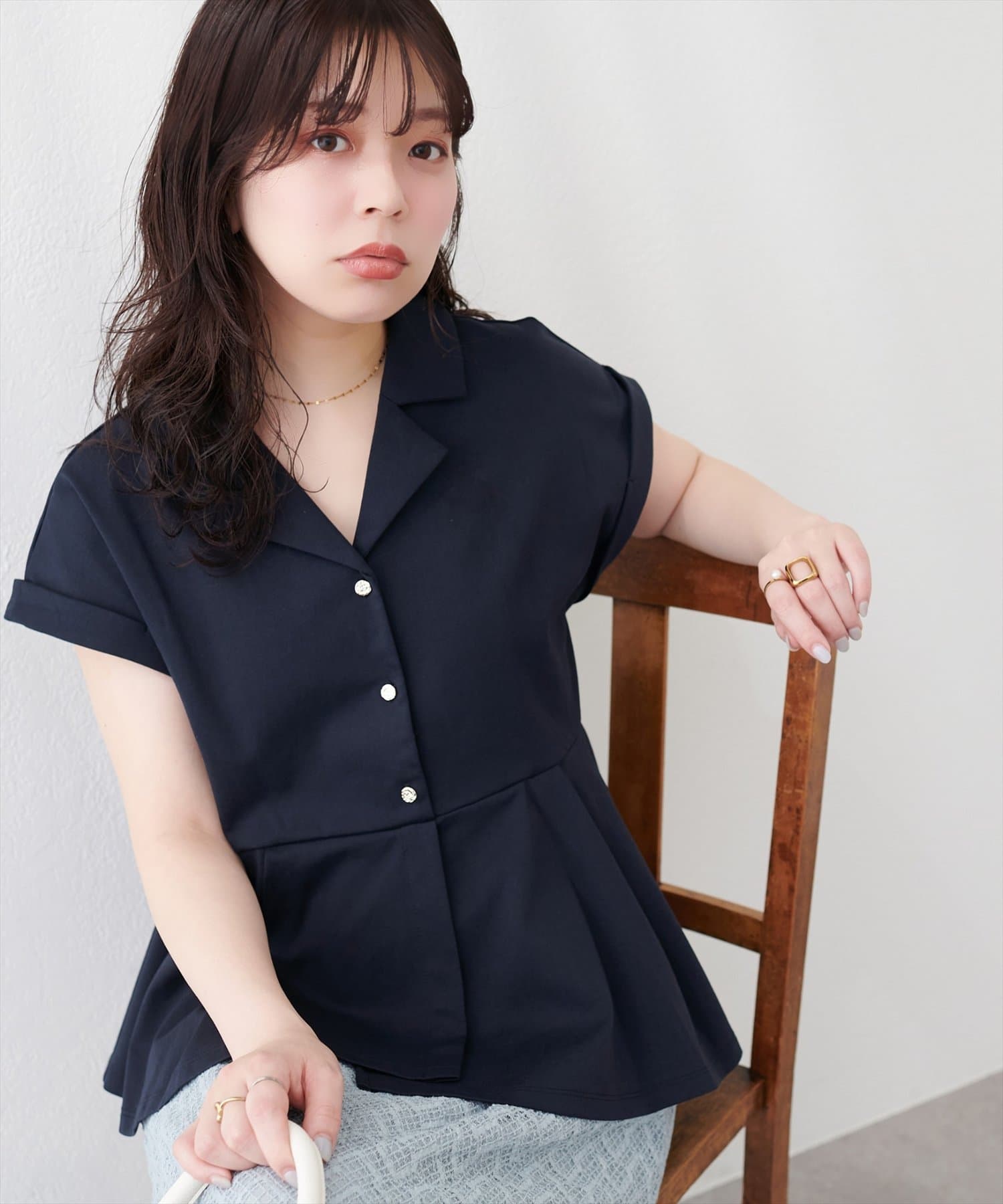 natural couture(ナチュラルクチュール) イレヘムカットソートップス