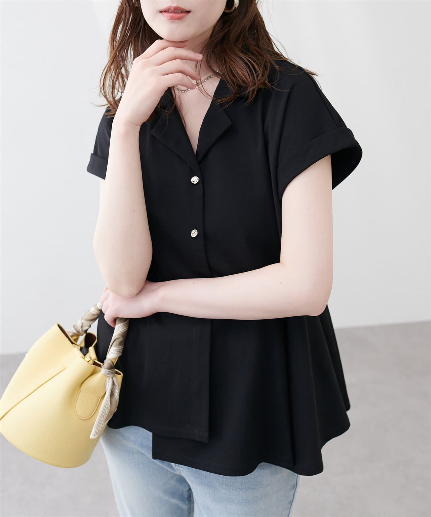 natural couture(ナチュラルクチュール) イレヘムカットソートップス