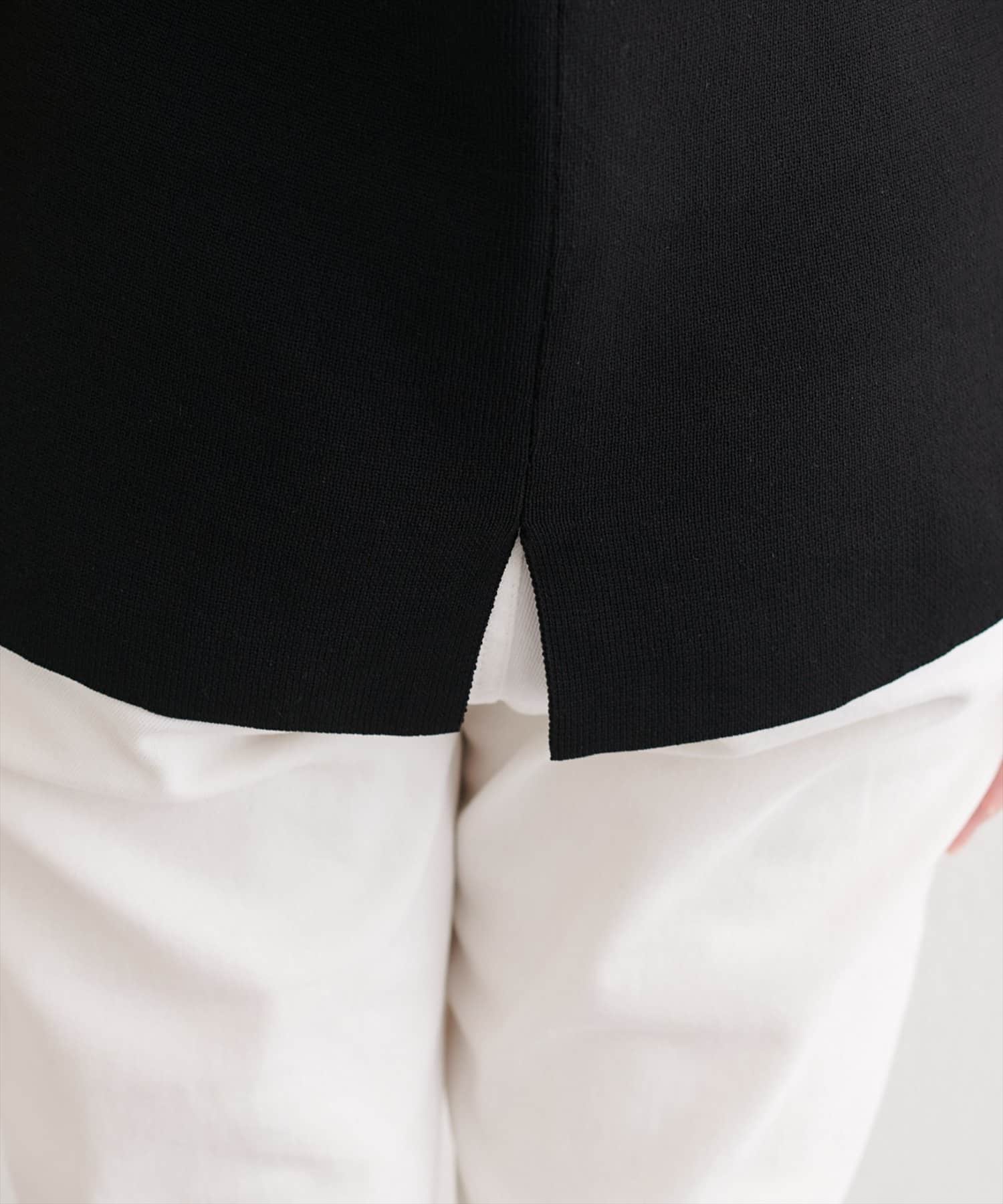 natural couture(ナチュラルクチュール) 〈Erikoコラボ〉ゴールド釦ニットベスト