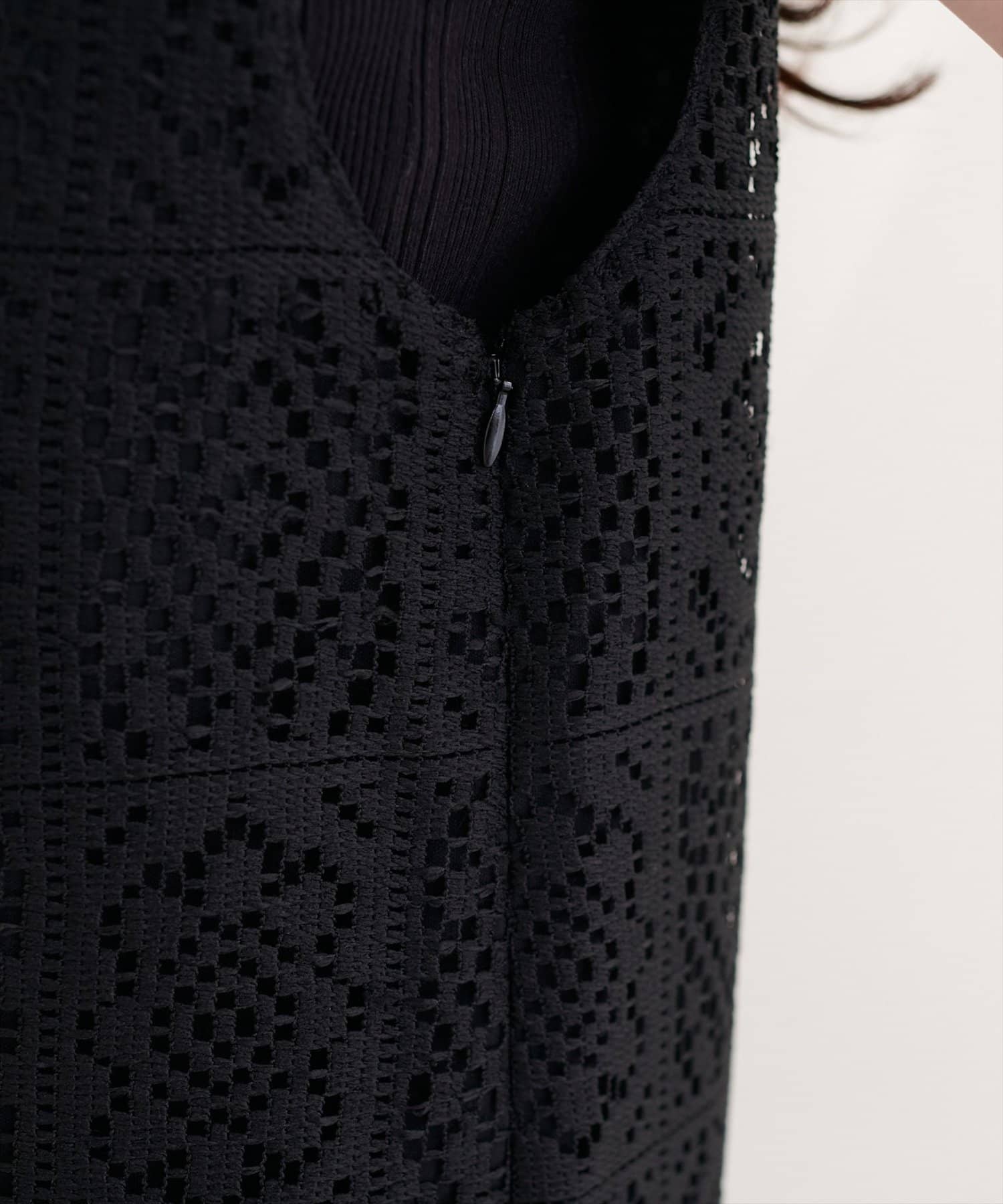 natural couture(ナチュラルクチュール) 〈Erikoコラボ〉前後２WAYレースジャンスカ