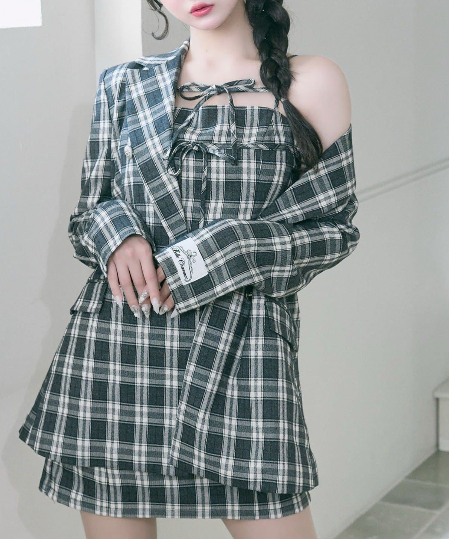 NICE CLAUP / OLIVE des OLIVE OUTLET(ナイスクラップ  / オリーブ デ オリーブ アウトレット) 【Belle Charme】ツインリボンキャミワンピース