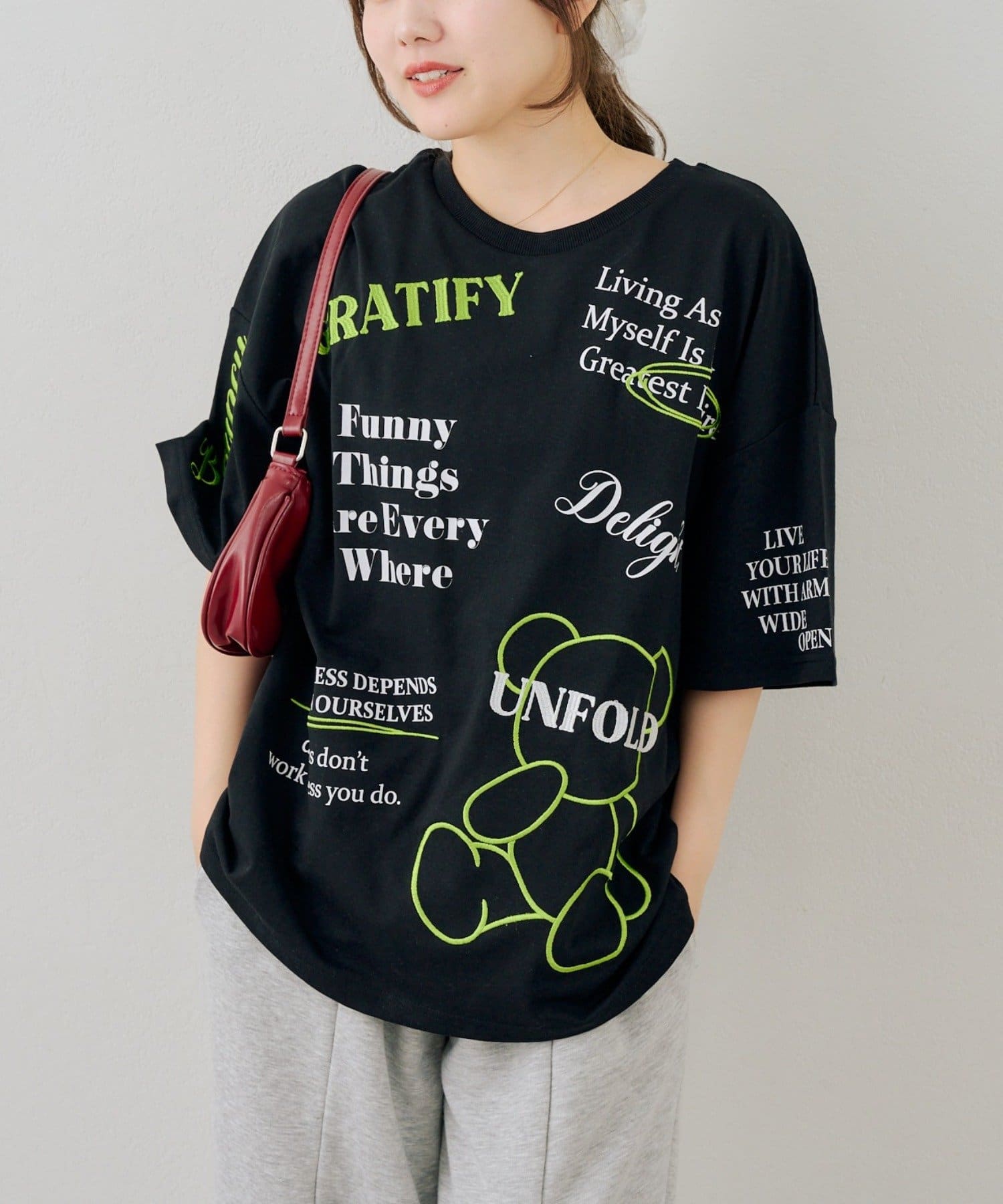 continuer】クマさんのアソートBIGTシャツ | NICE CLAUP / OLIVE des