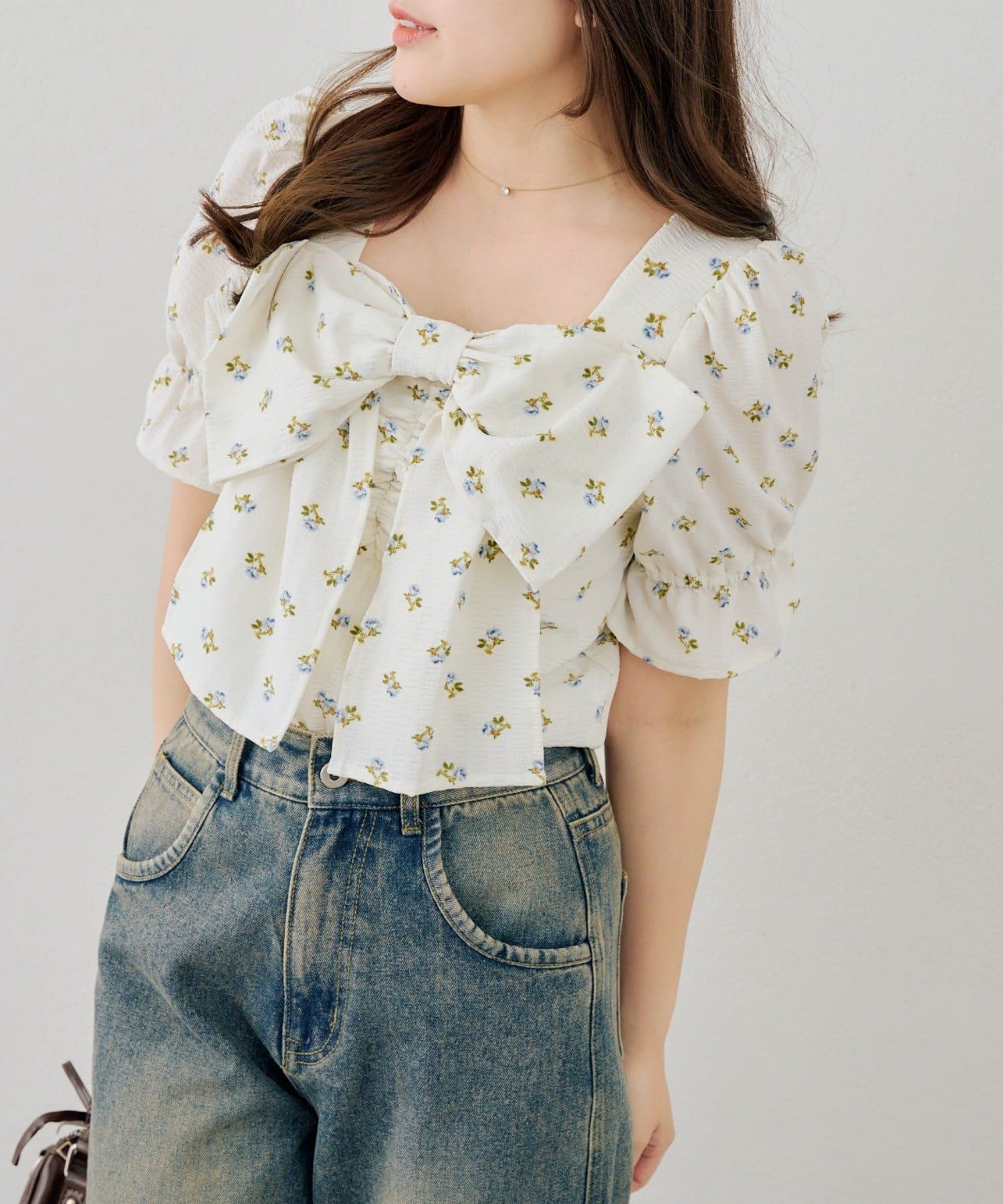 NICE CLAUP / OLIVE des OLIVE OUTLET(ナイスクラップ  / オリーブ デ オリーブ アウトレット) 【ANOTHER BRANCH】BIGリボンブラウス