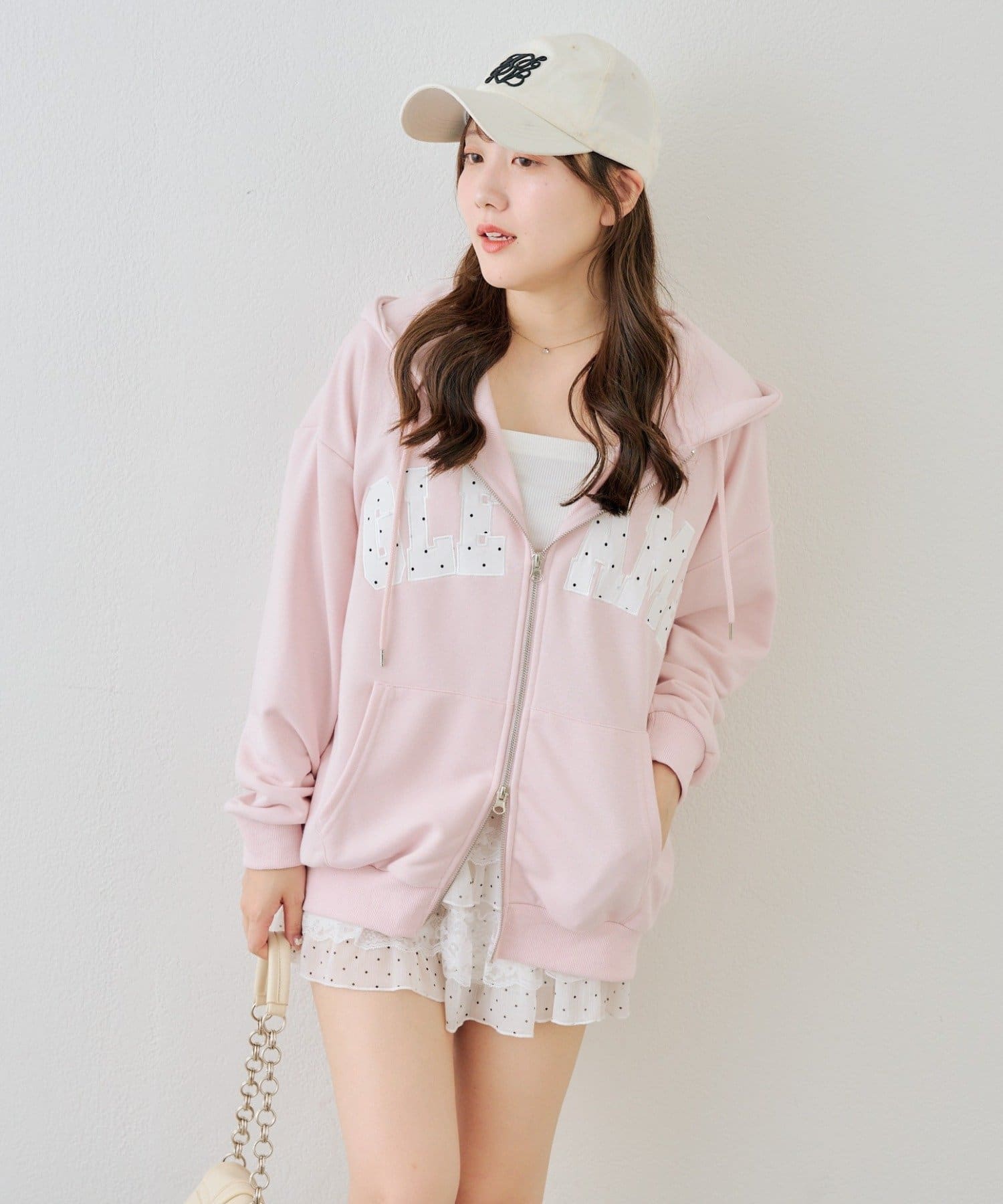 アーセナル 大人気モデル　美品　バーガンディ　オシャレ ANOTHER BRANCH】配色BIGロゴZIPパーカー | NICE CLAUP / OLIVE des