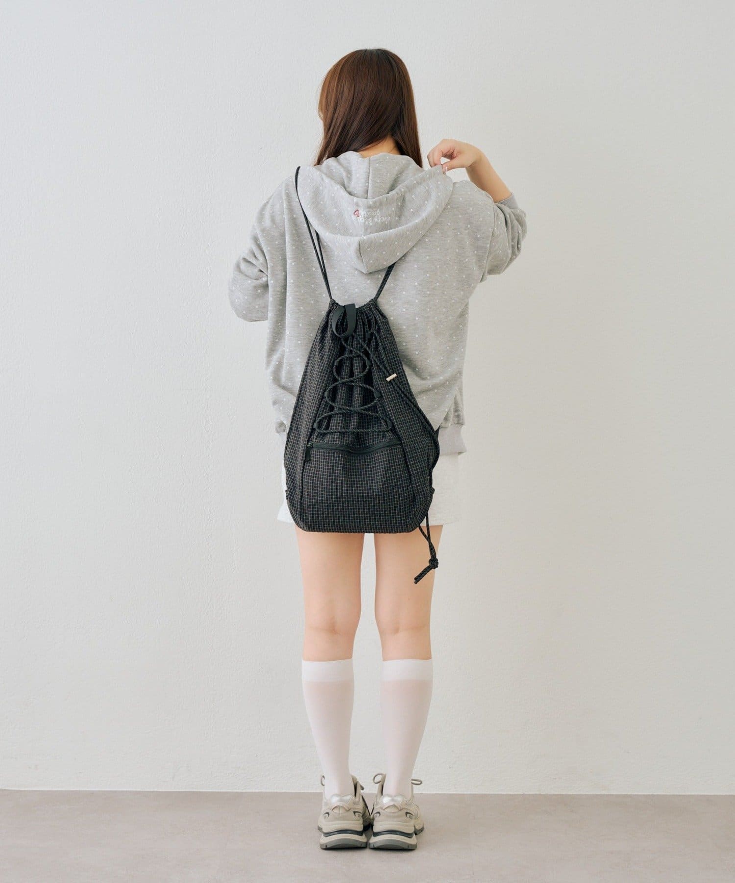 NICE CLAUP / OLIVE des OLIVE OUTLET(ナイスクラップ  / オリーブ デ オリーブ アウトレット) 【ANOTHER BRANCH】配色BIGロゴZIPパーカー
