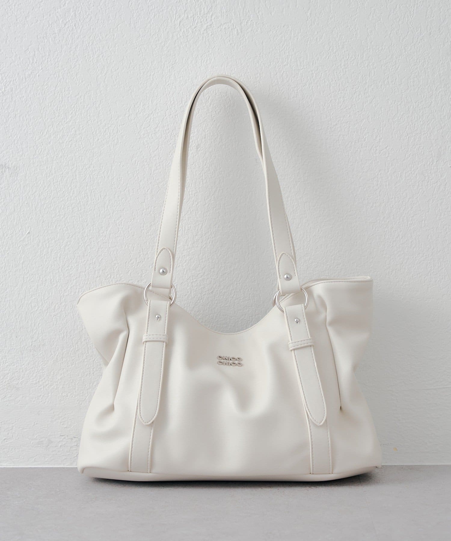 Chico(チコ) プレートロゴデザイントートバッグ