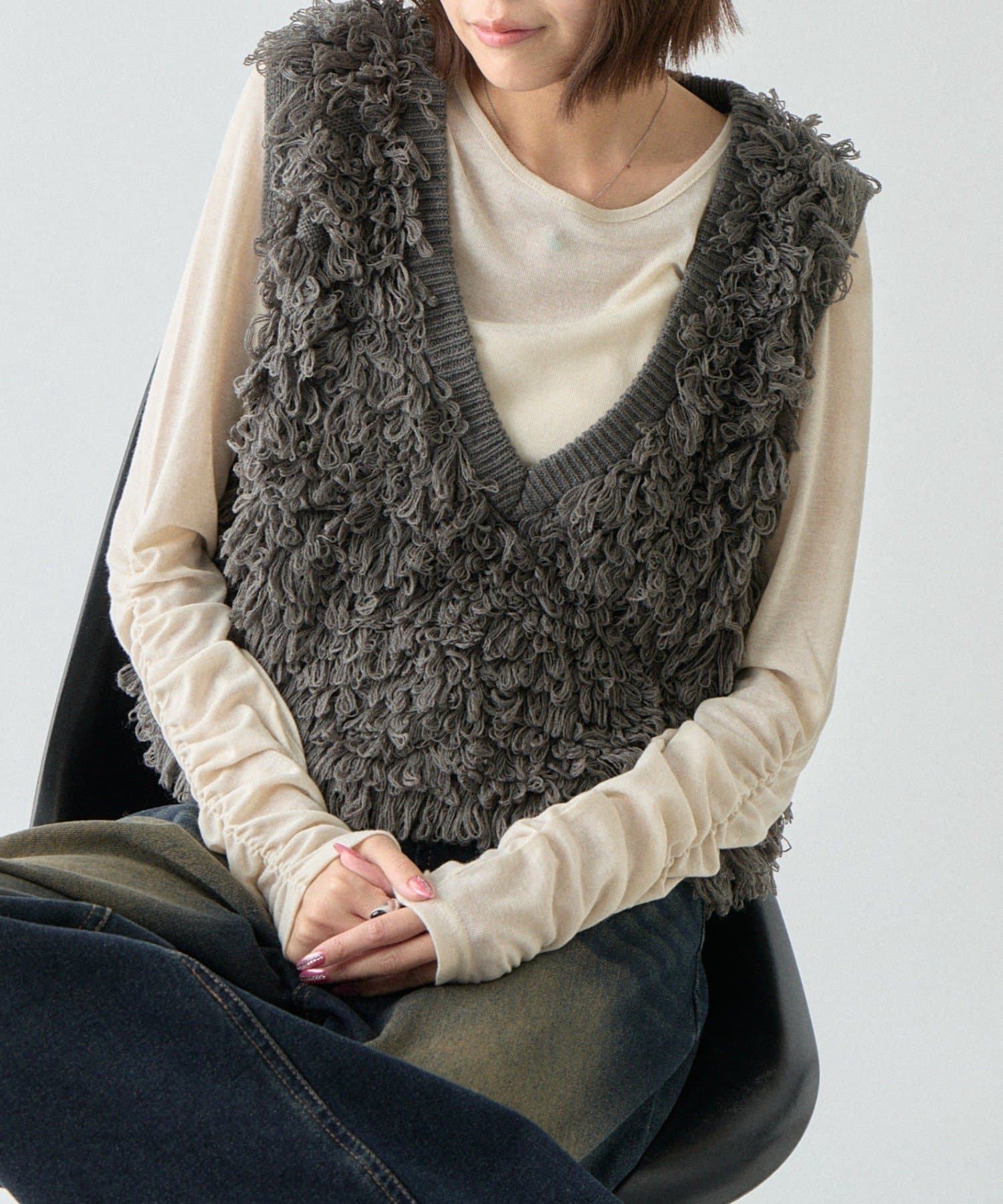 -goocy-(グーシー) ループフリンジベスト