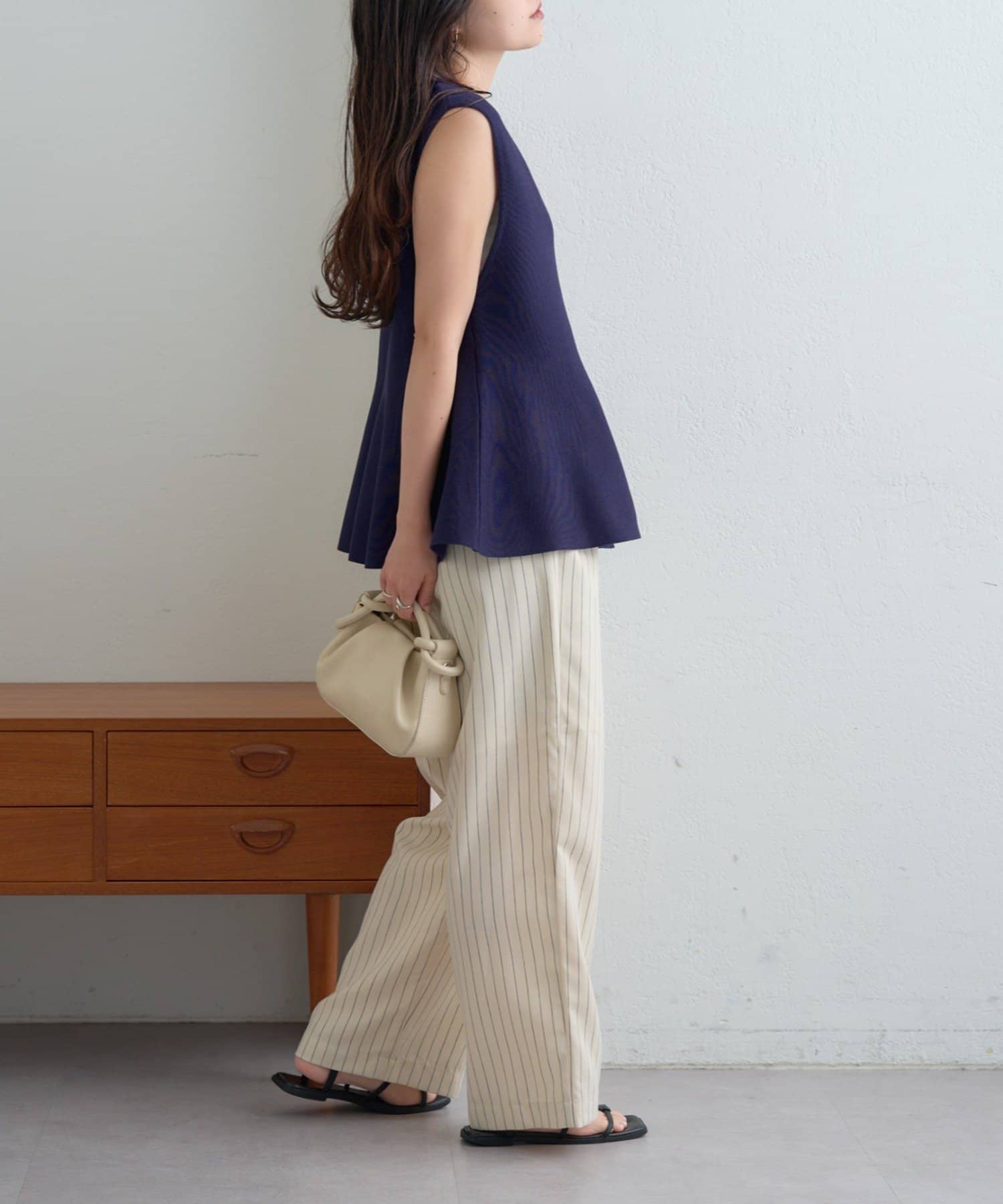 CIAOPANIC TYPY(チャオパニックティピー) 【ZOZO限定】多機能ペプラムニットベスト