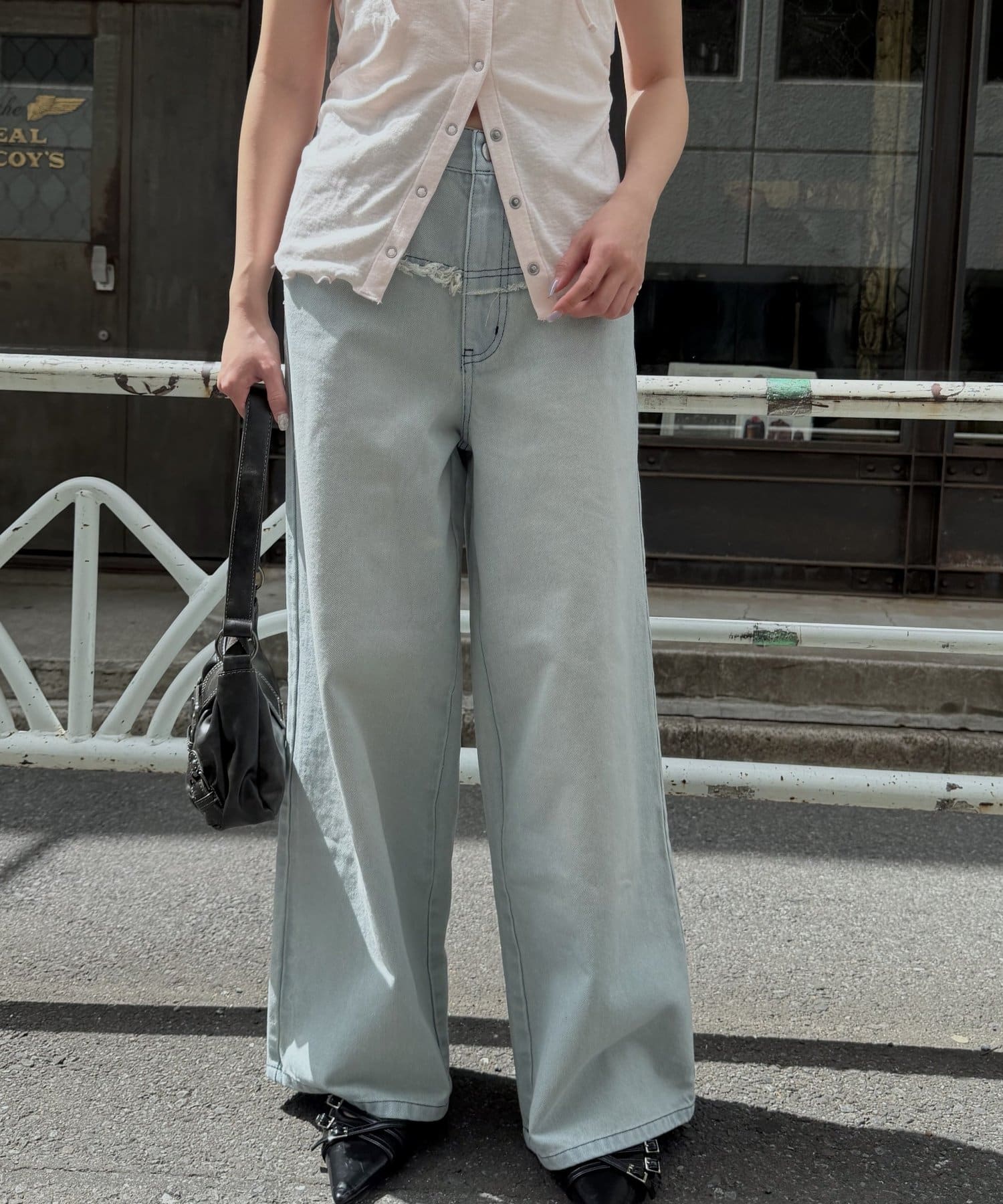 mline(エムライン) [mline]フリンジポケットデニム