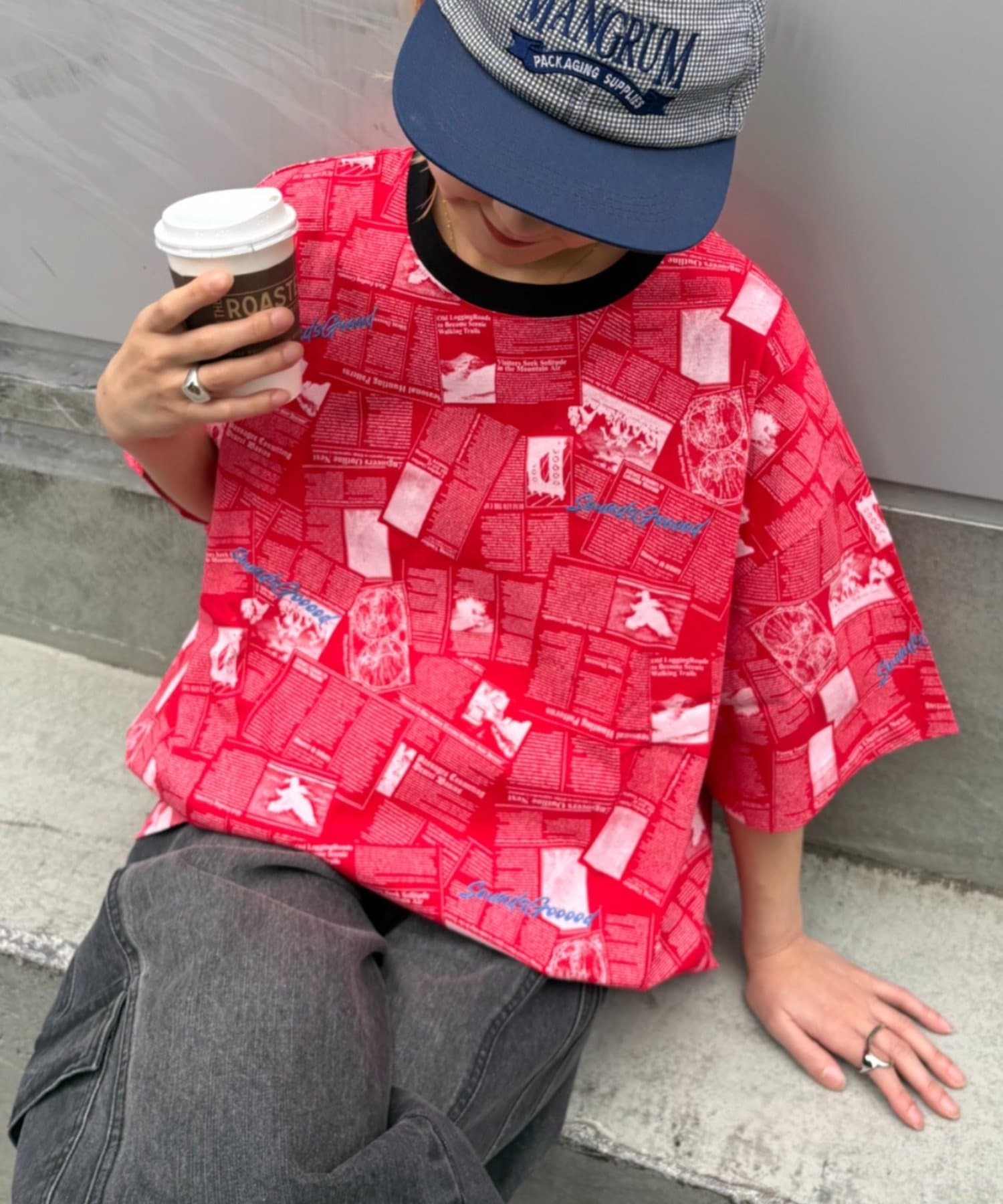 CIAOPANIC TYPY(チャオパニックティピー) 【SOUNDS GOOOOD】ニュースペーパーTEE