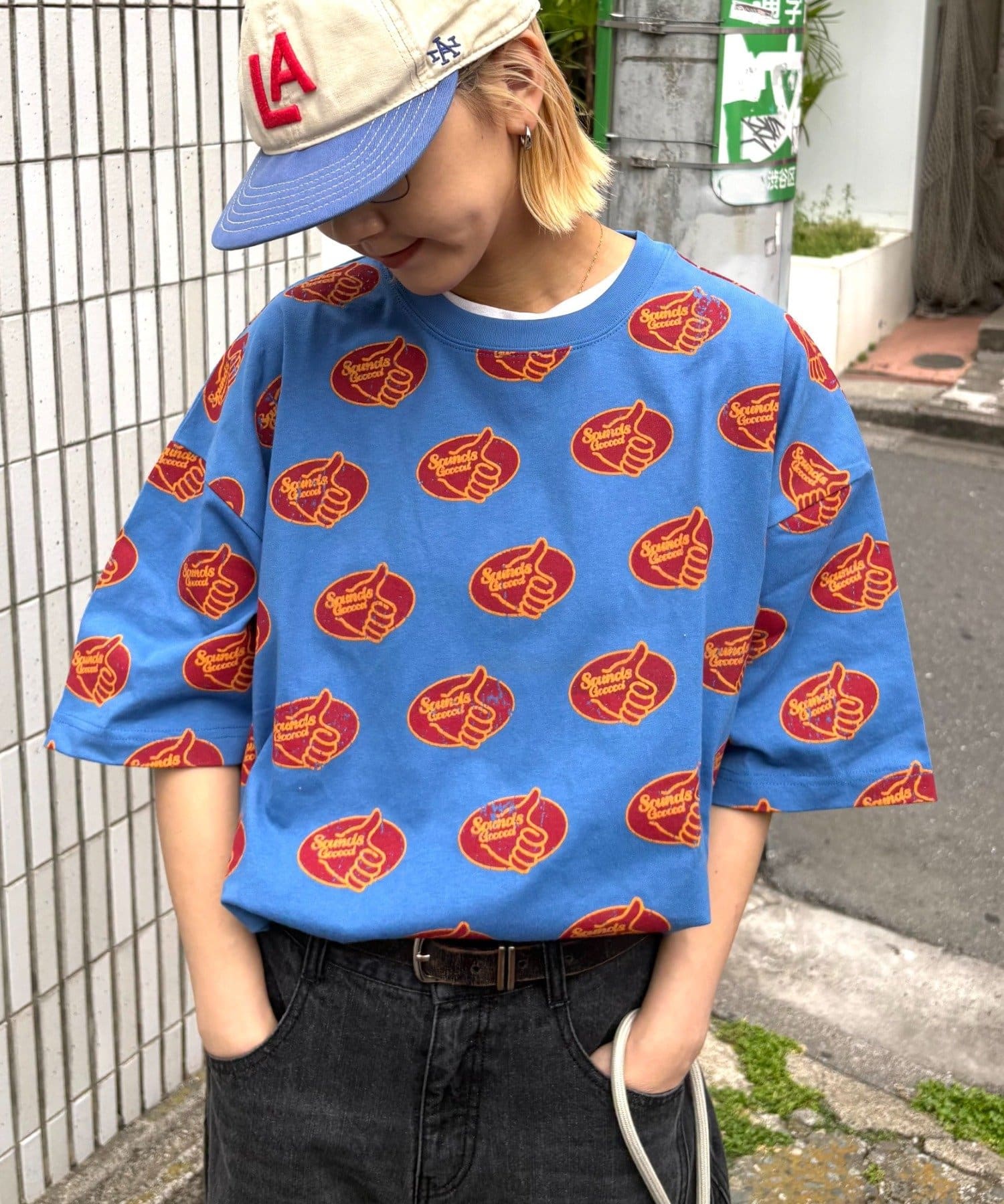 CIAOPANIC TYPY(チャオパニックティピー) 【SOUNDS GOOOOD】総柄GOODTEE