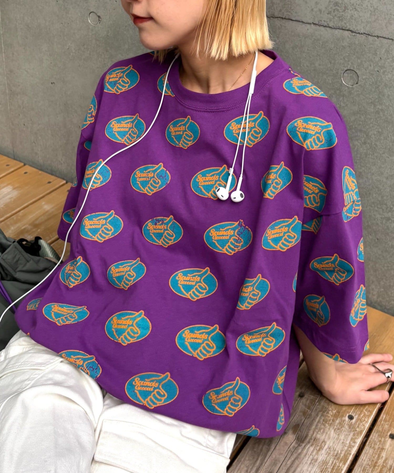 CIAOPANIC TYPY(チャオパニックティピー) 【SOUNDS GOOOOD】総柄GOODTEE