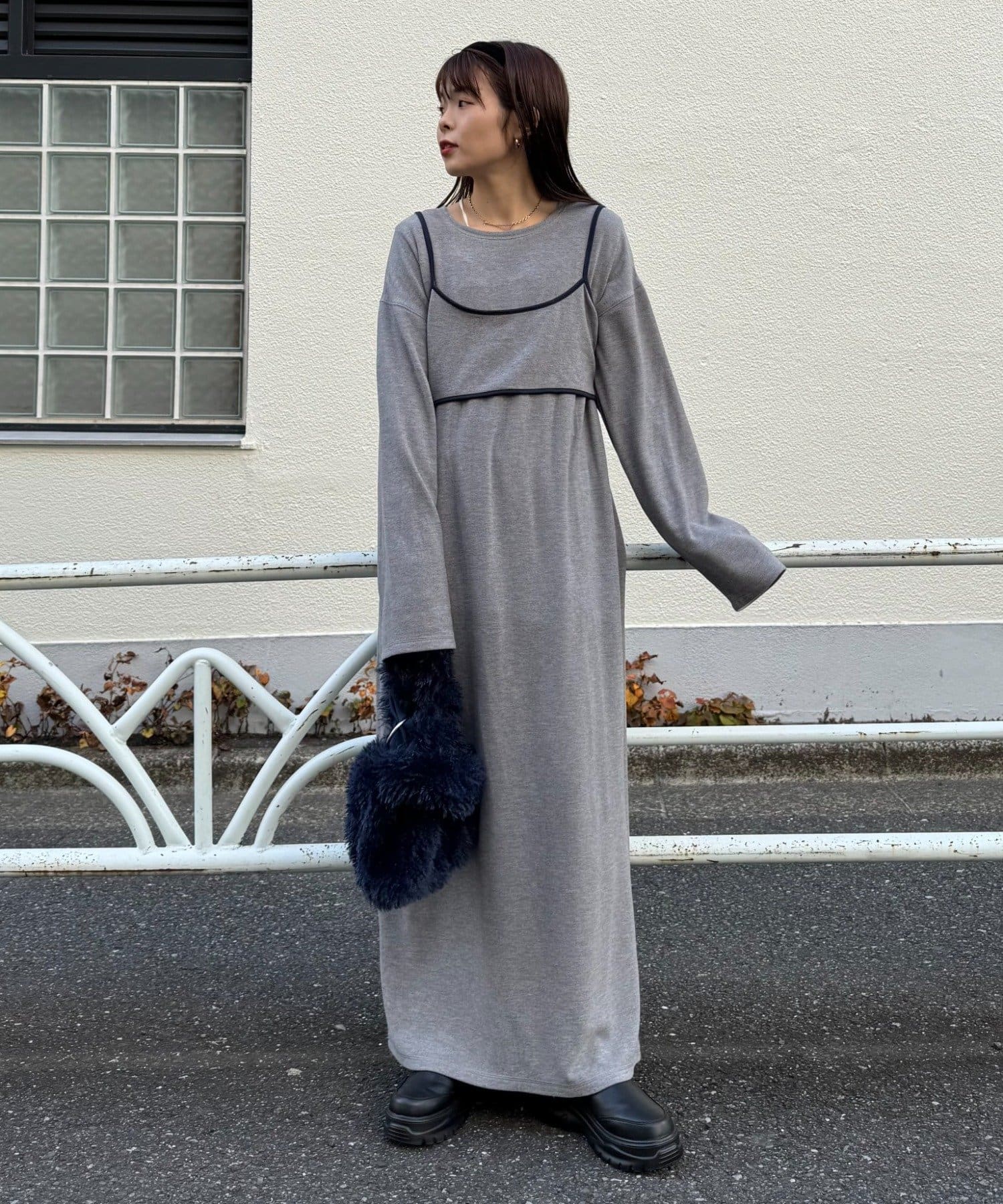 OUTLET(アウトレット) 【CIAOPANIC TYPY】あったかフリースワンピース