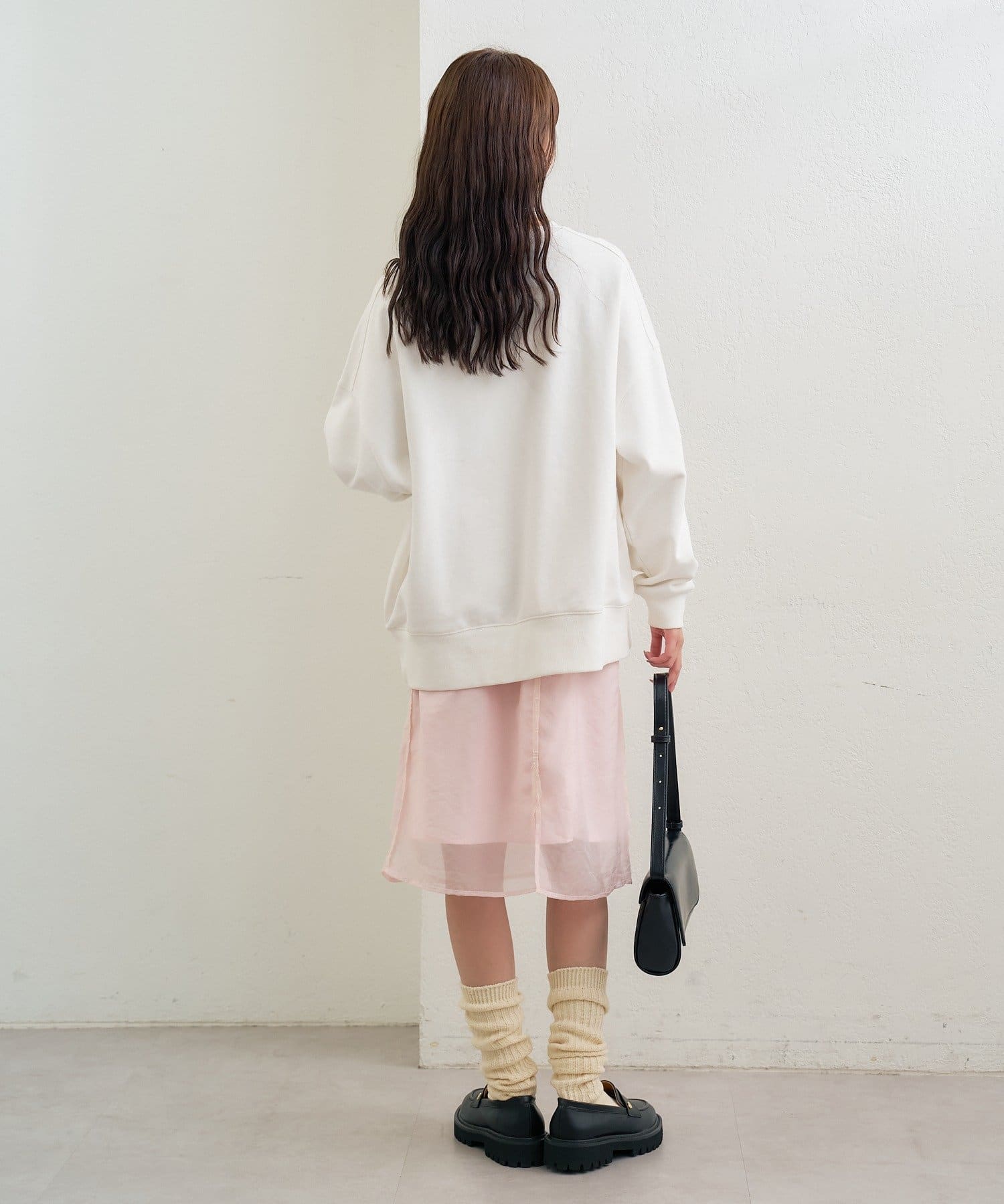 OUTLET(アウトレット) 【mystic】シアーミドルスカート