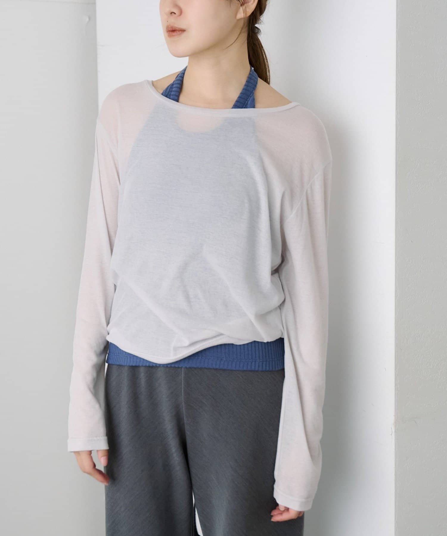 OUTLET(アウトレット) 【SHENERY】ベーシックシアーロンTEE