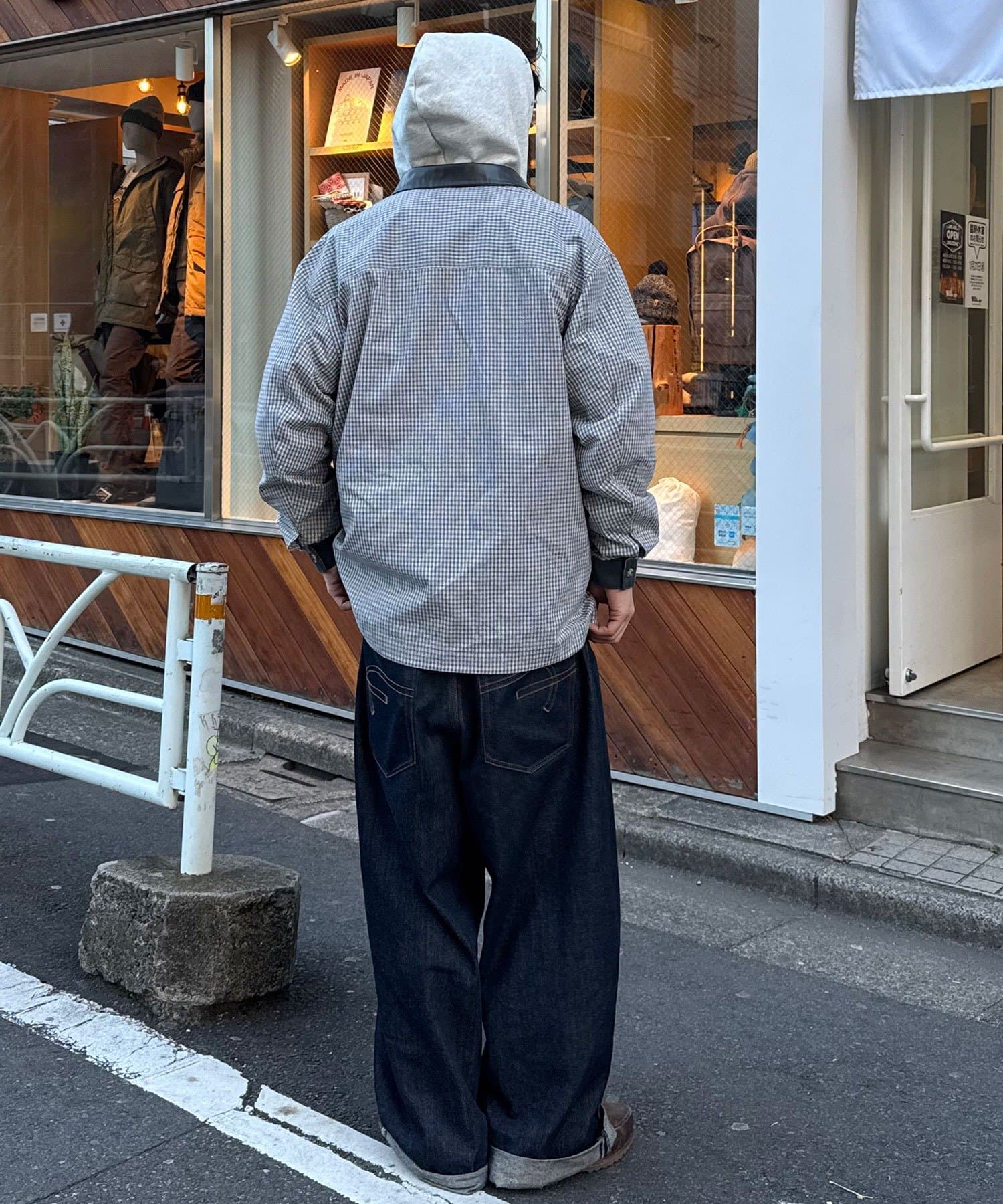 OUTLET(アウトレット) 【Ciaopanic】レザー襟切替シャツジャケット