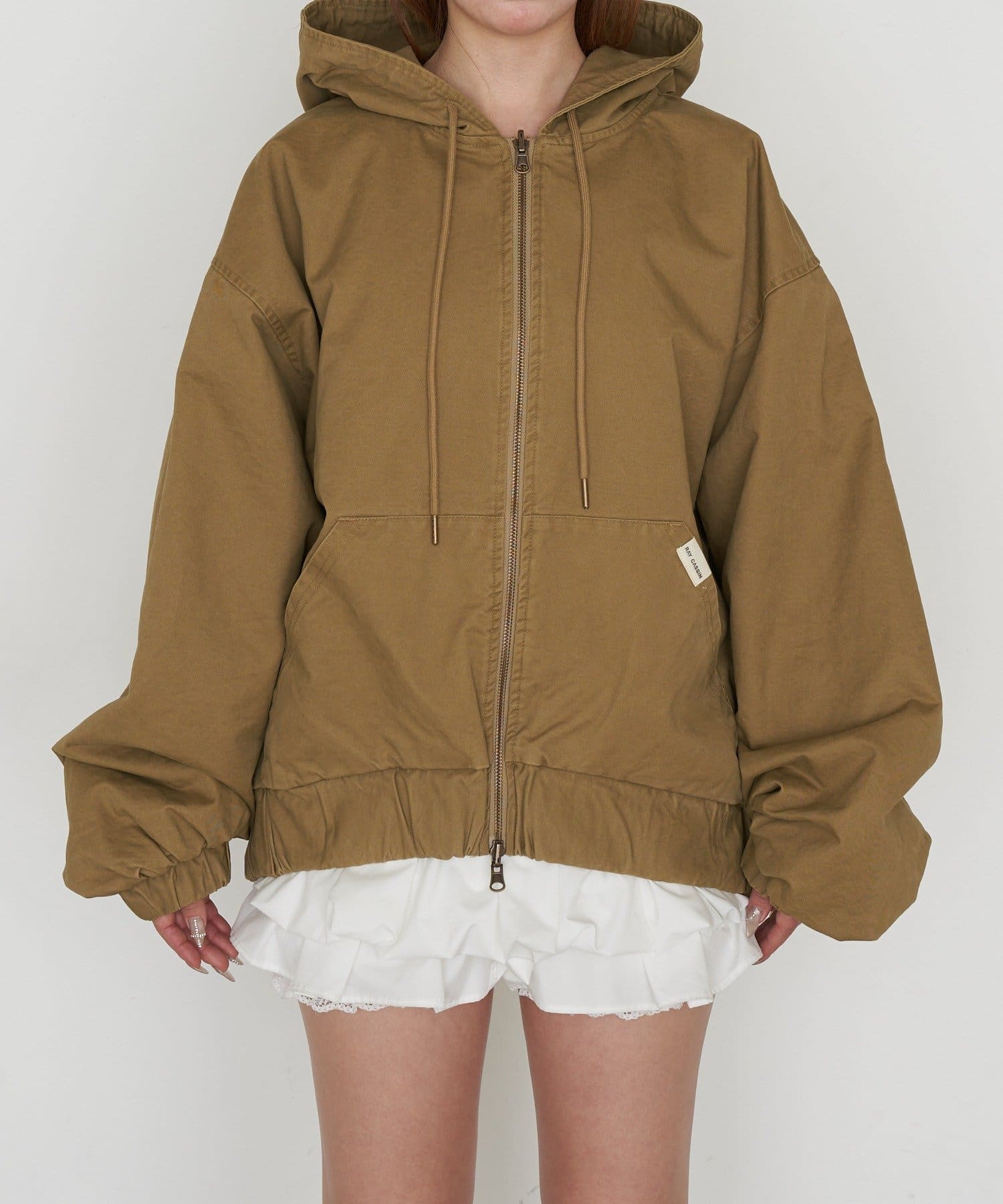 OUTLET(アウトレット) 【RAY CASSIN】オーバーサイズフードダブルジップパーカー / ブルゾン