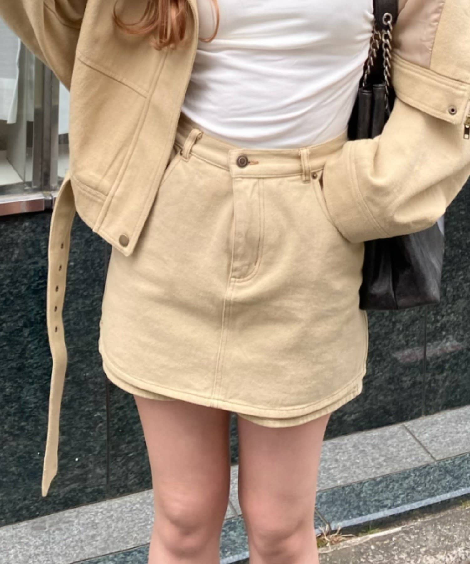 OUTLET(アウトレット) 【RAY CASSIN】レイヤード台形スカパン