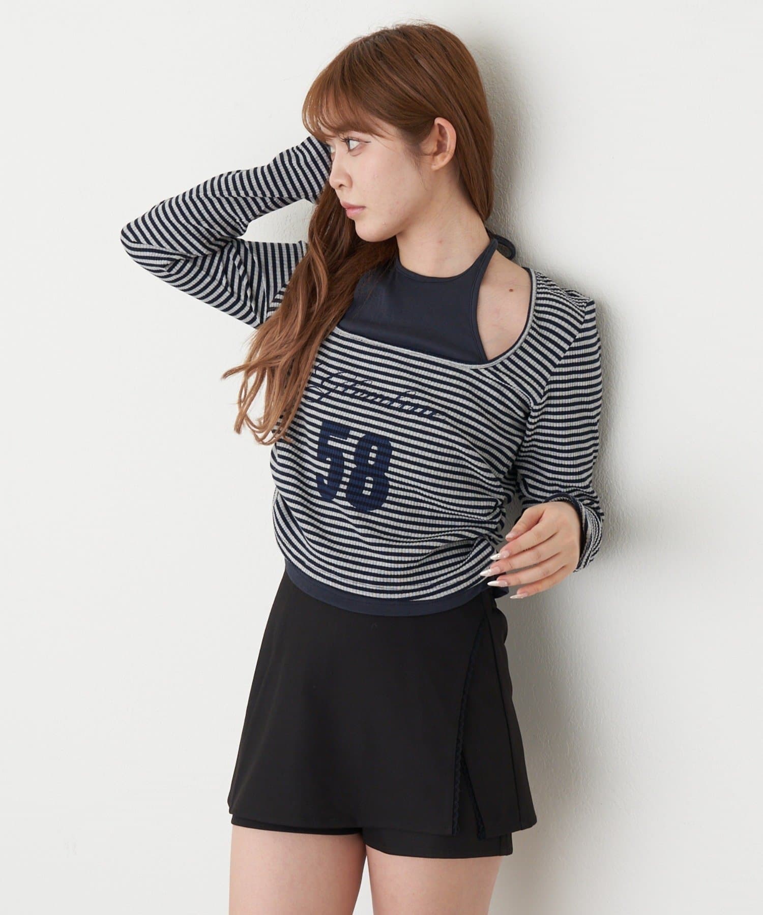 OUTLET(アウトレット) 【RAY CASSIN】レース付ボックススカパン