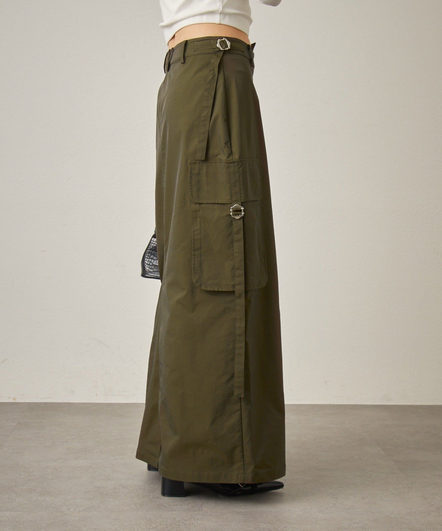 OUTLET(アウトレット) 【mline】カーゴベルトスカート