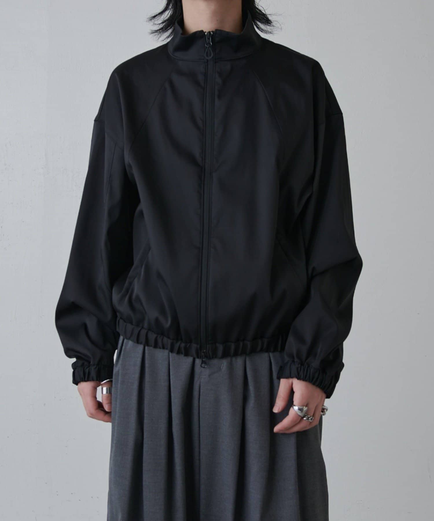 OUTLET(アウトレット) 【Lui's】ウォッシャブルダブルクロスサテンブルゾン