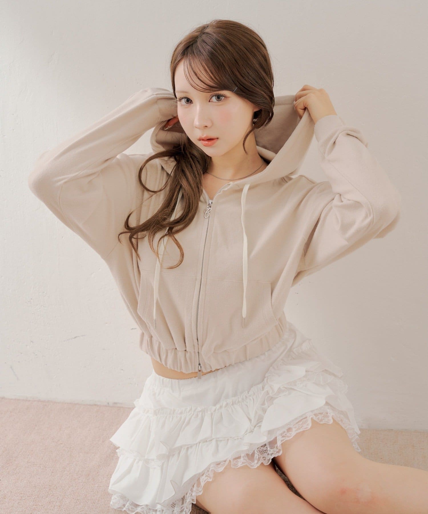 OUTLET(アウトレット) 【Chico】バックロゴパーカー