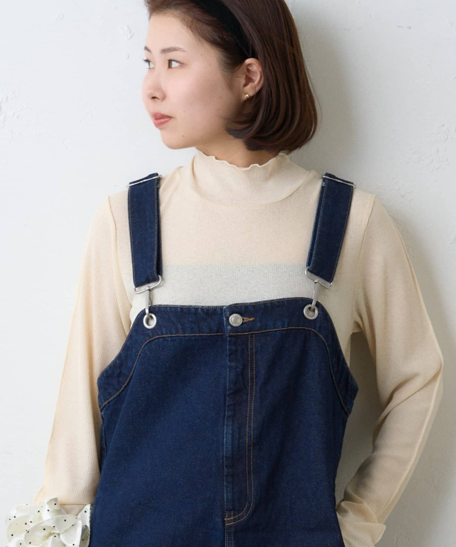 OUTLET(アウトレット) 【CIAOPANIC TYPY】シアーリブTEE付きオールインワン