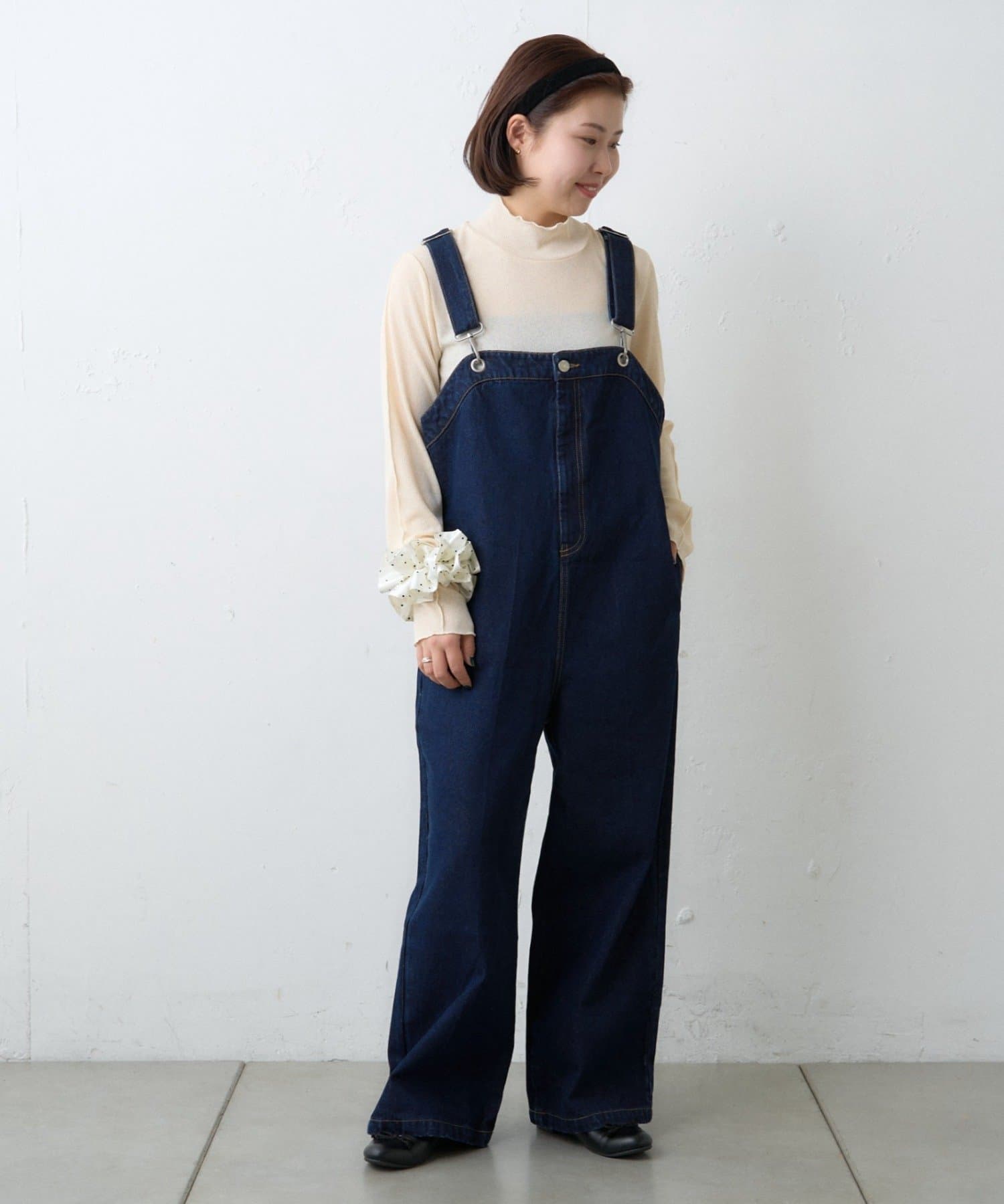 OUTLET(アウトレット) 【CIAOPANIC TYPY】シアーリブTEE付きオールインワン