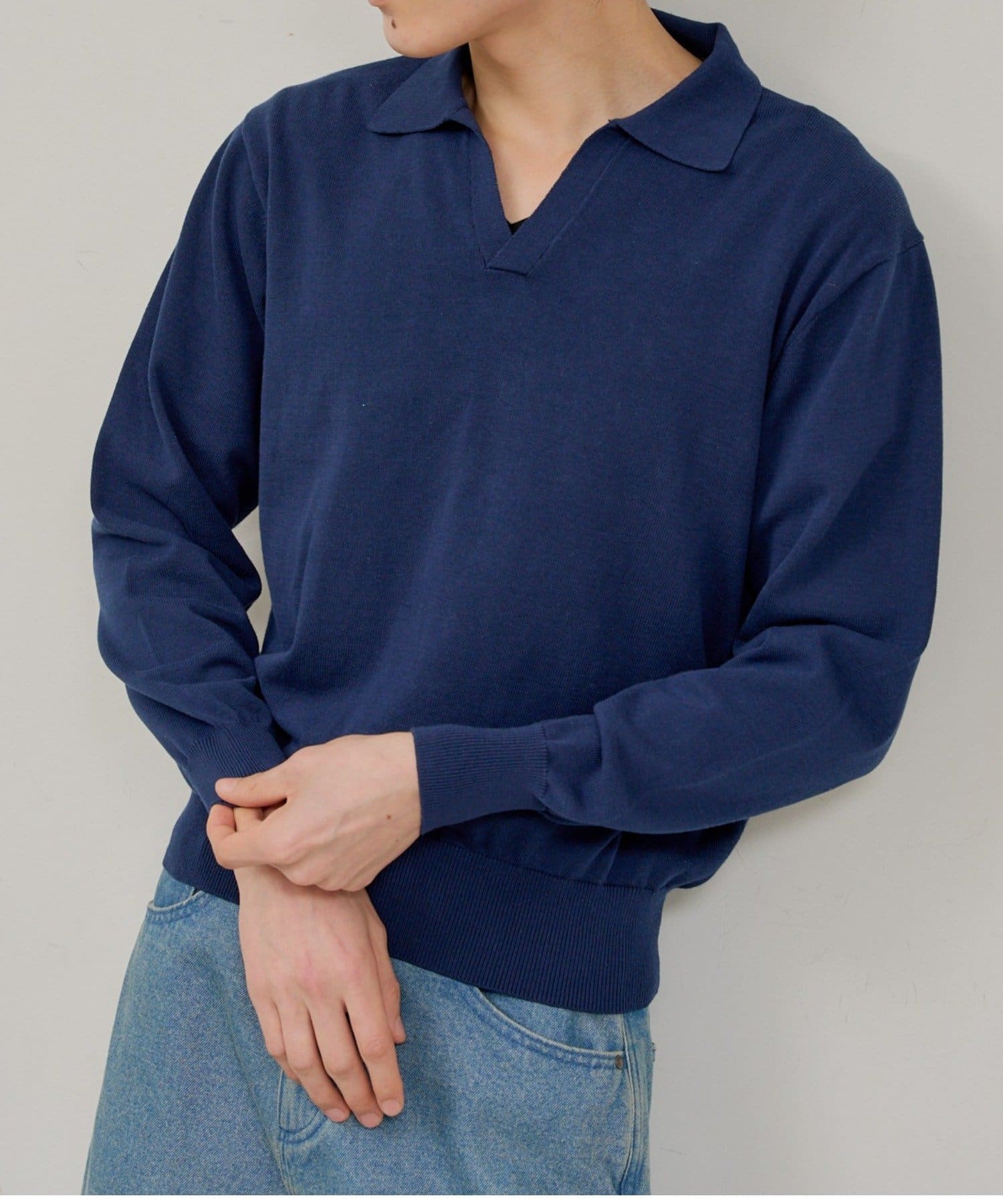 OUTLET(アウトレット) 【Kastane】【WHIMSIC】ファインニットスキッパーポロシャツ