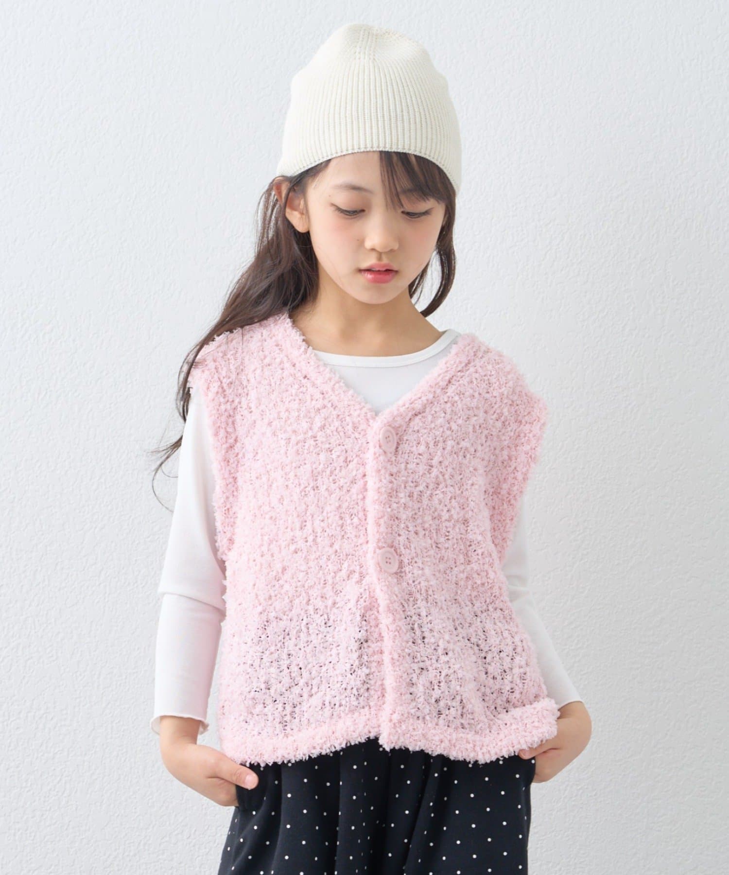 OUTLET(アウトレット) 【CIAOPANIC TYPY】【KIDS】チュールヤーンコンパクトベスト