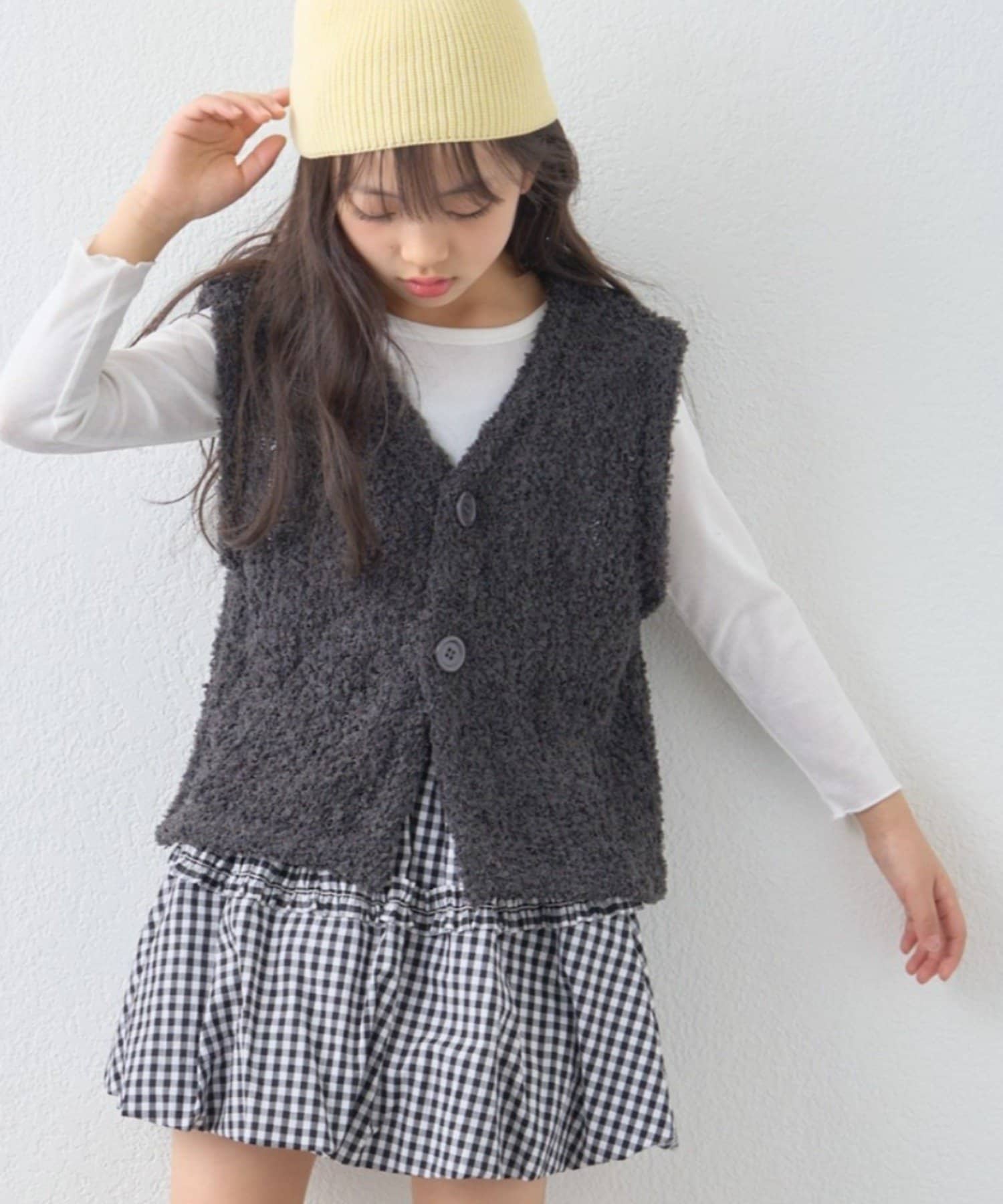 OUTLET(アウトレット) 【CIAOPANIC TYPY】【KIDS】チュールヤーンコンパクトベスト