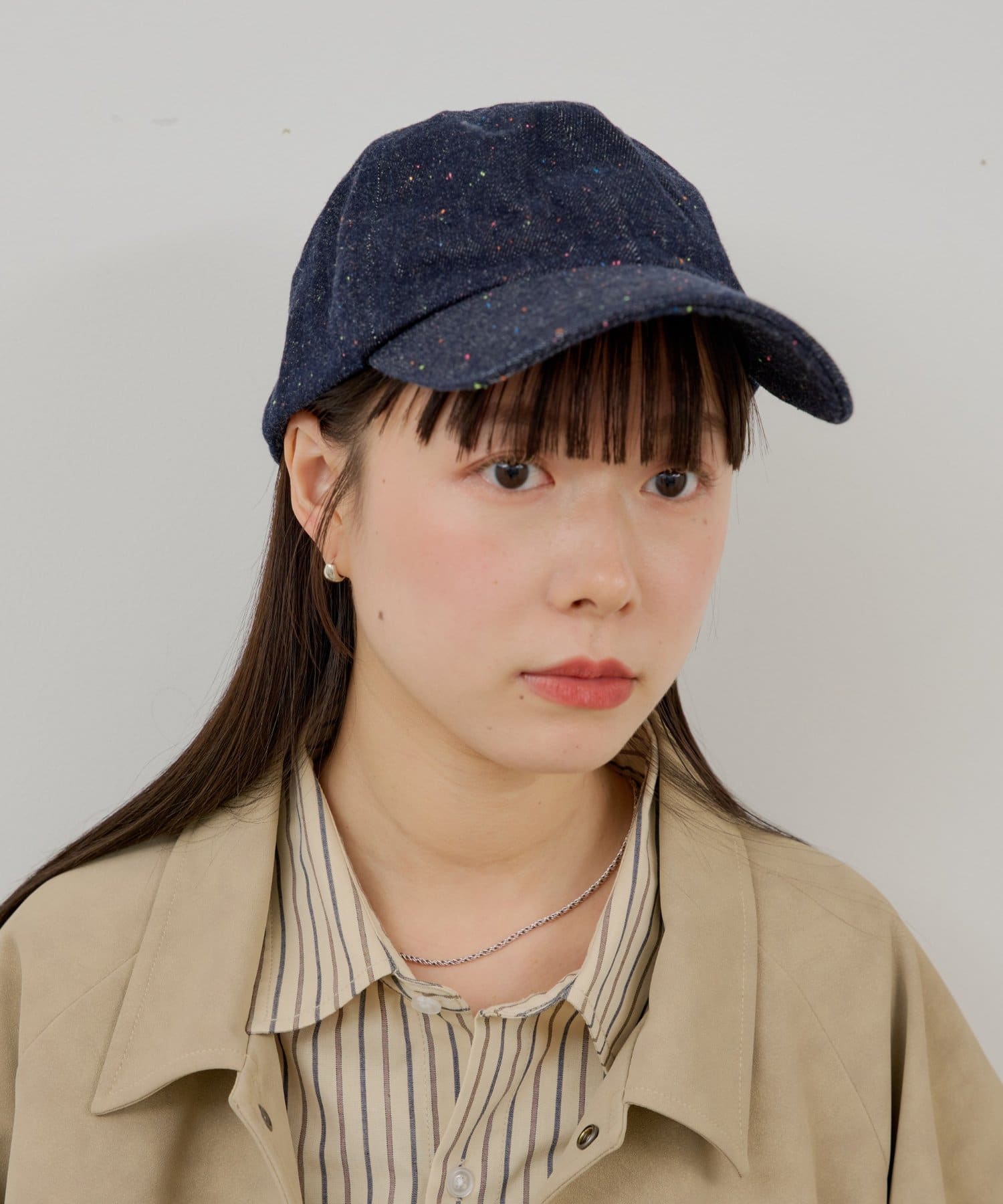 OUTLET(アウトレット) 【Kastane】【WHIMSIC】ネップデニムキャップ